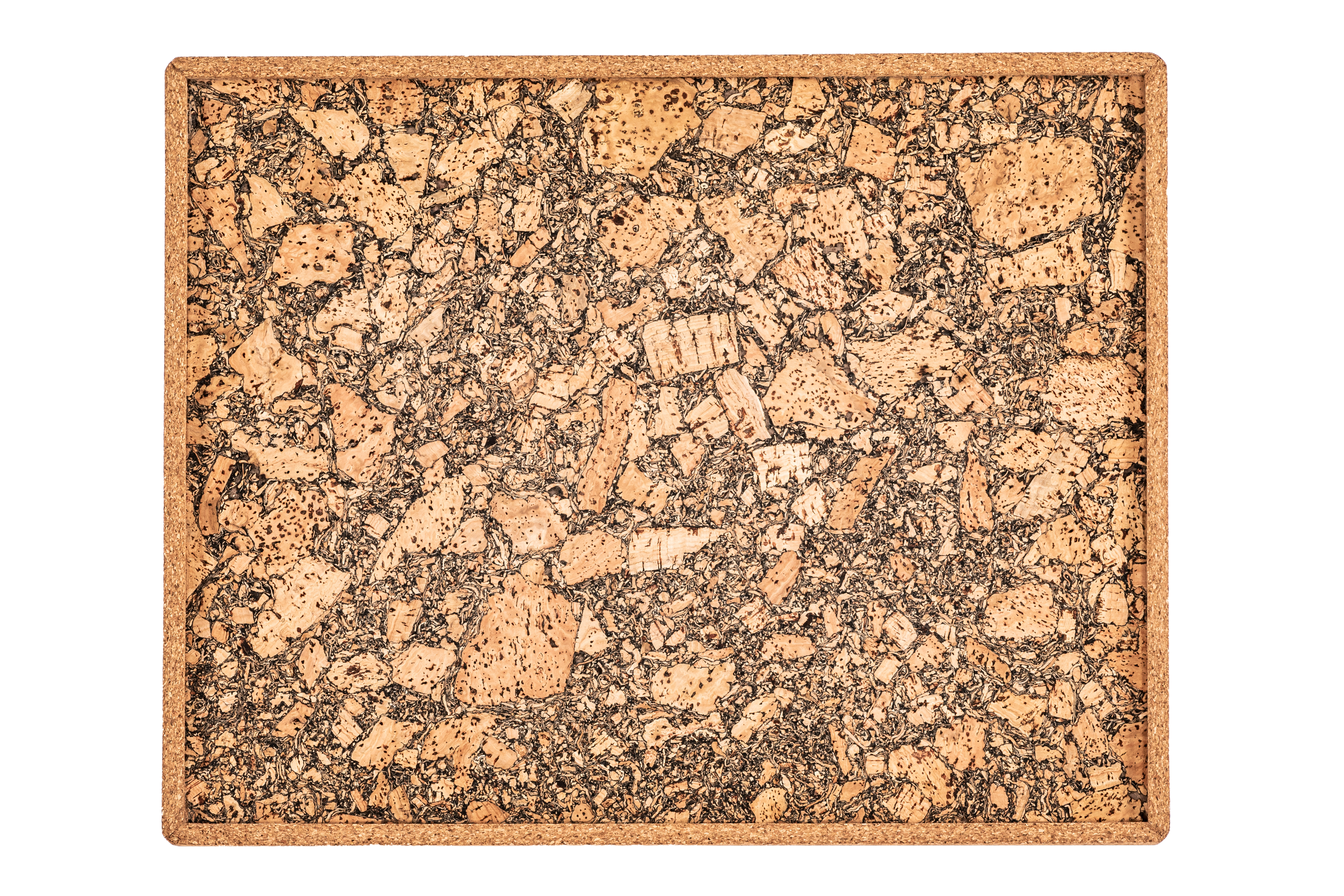 Tray QUERCO cork rectangle 46x36x1.5 cm - earth/3106