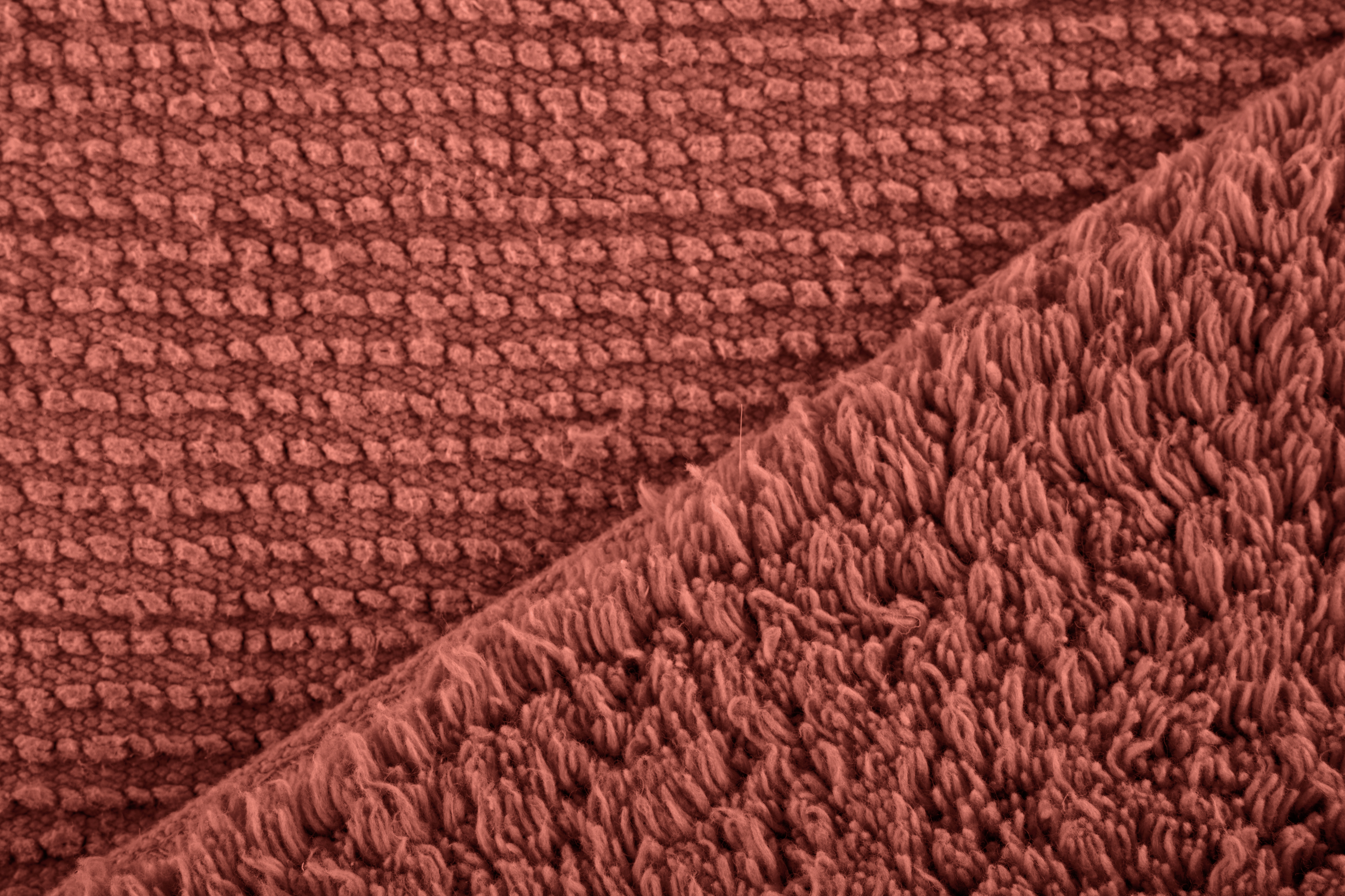 Bath mat RIVA - Cotton - Non-slip - 60x60 cm, terra