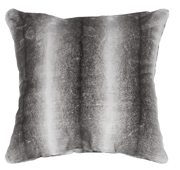 Cushion cover wolf 45x45-double face+zip, grey