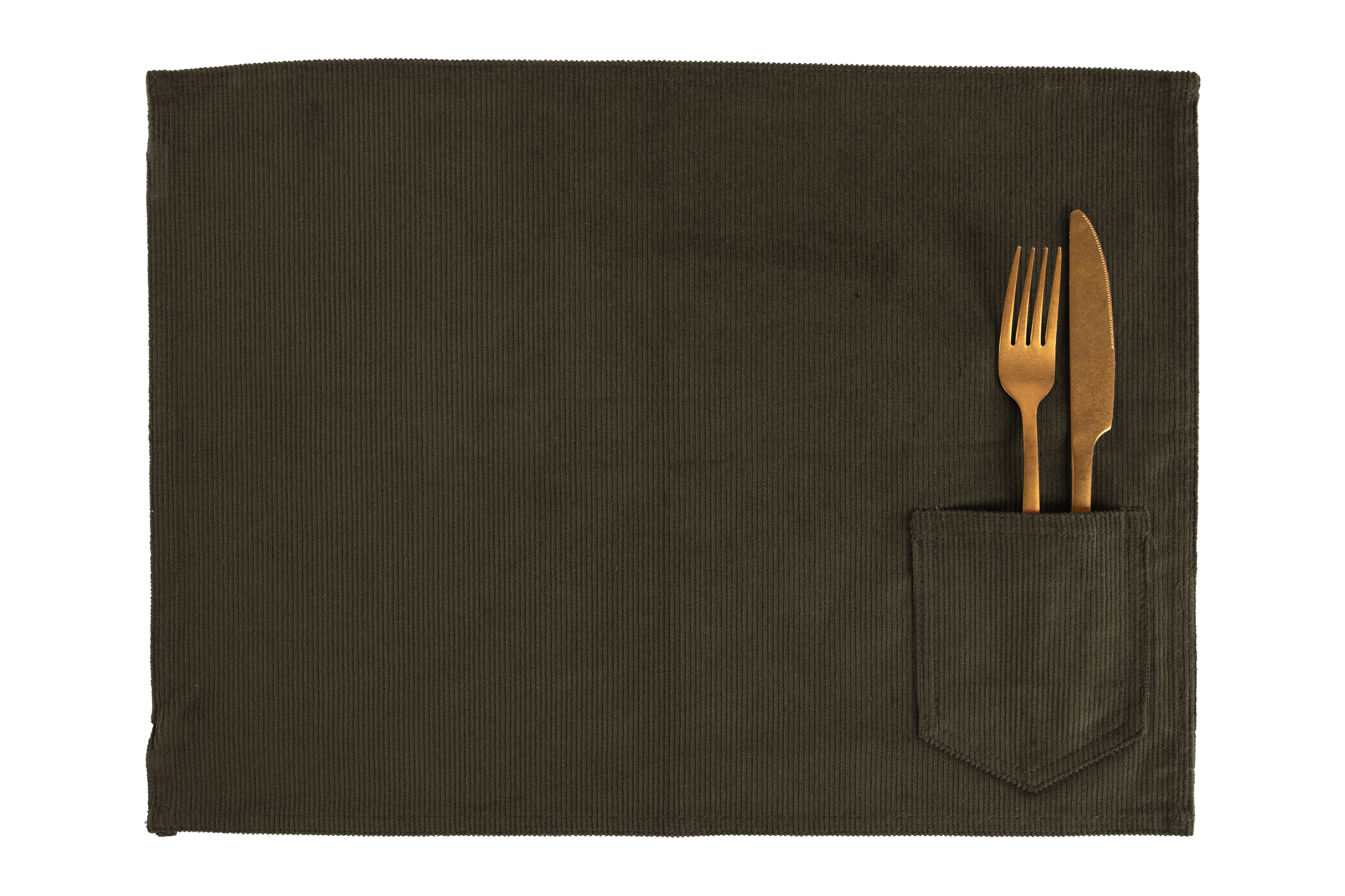 Placemat VELMAR - 33x45 cm, olijfgroen