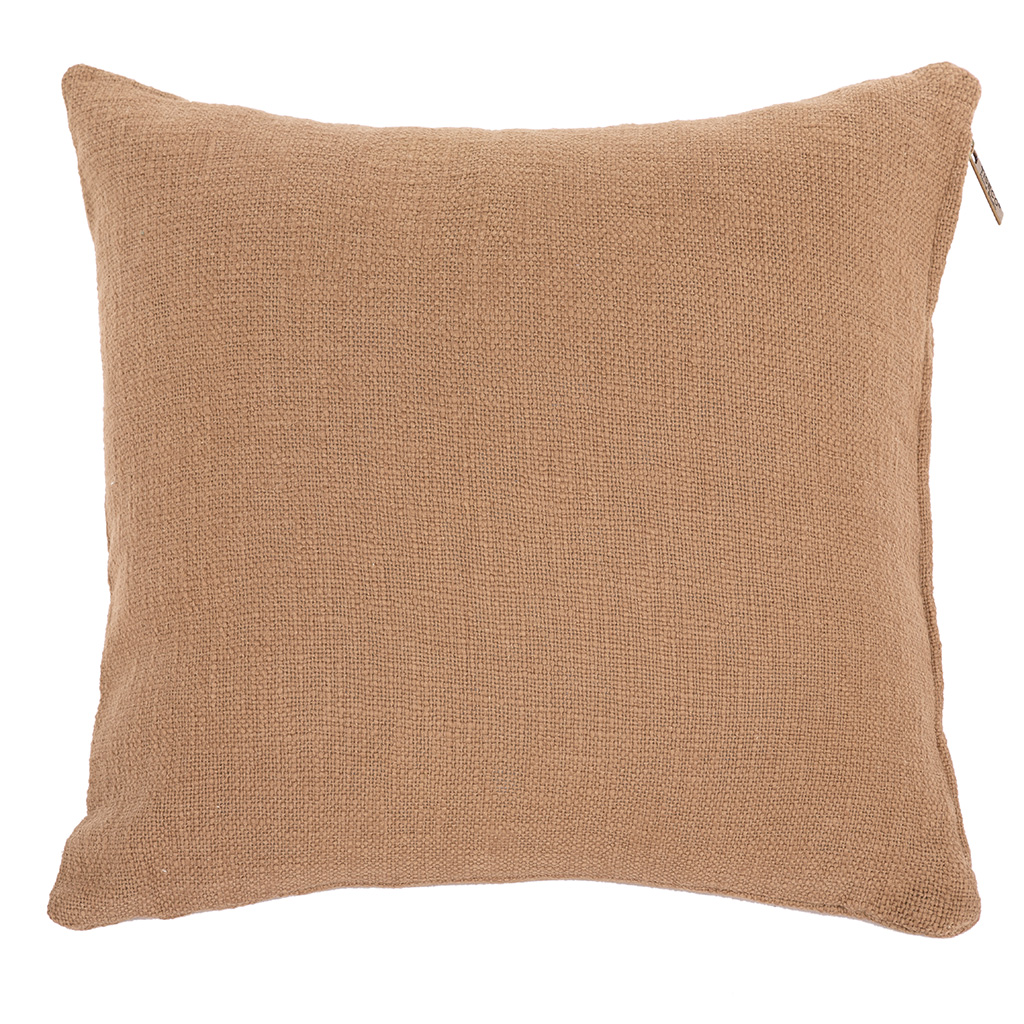 Kussen (gevuld) COTTON SLUB 45X45CM, indian tan