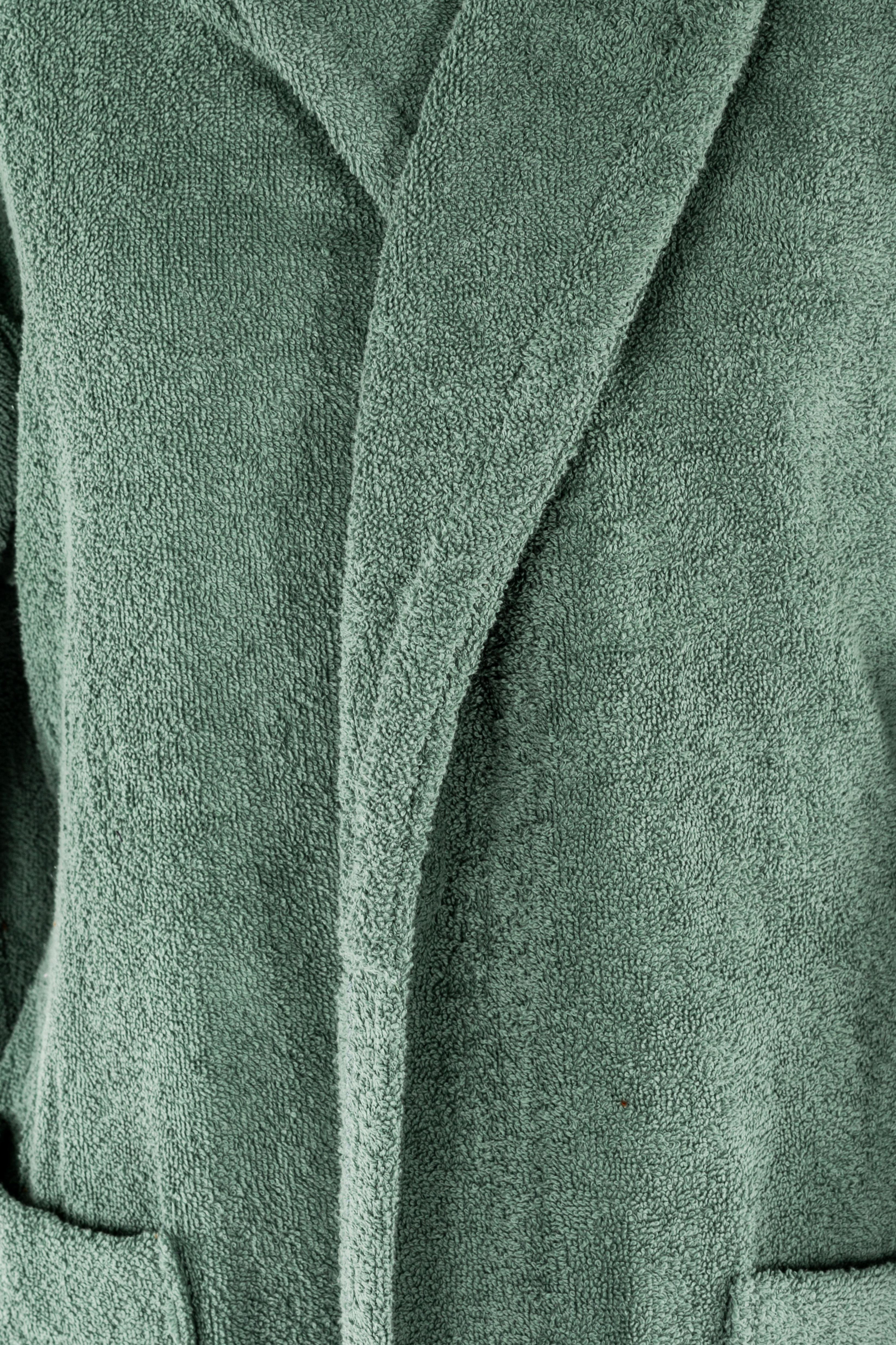 Bathrobe DELUX S/M - stone green