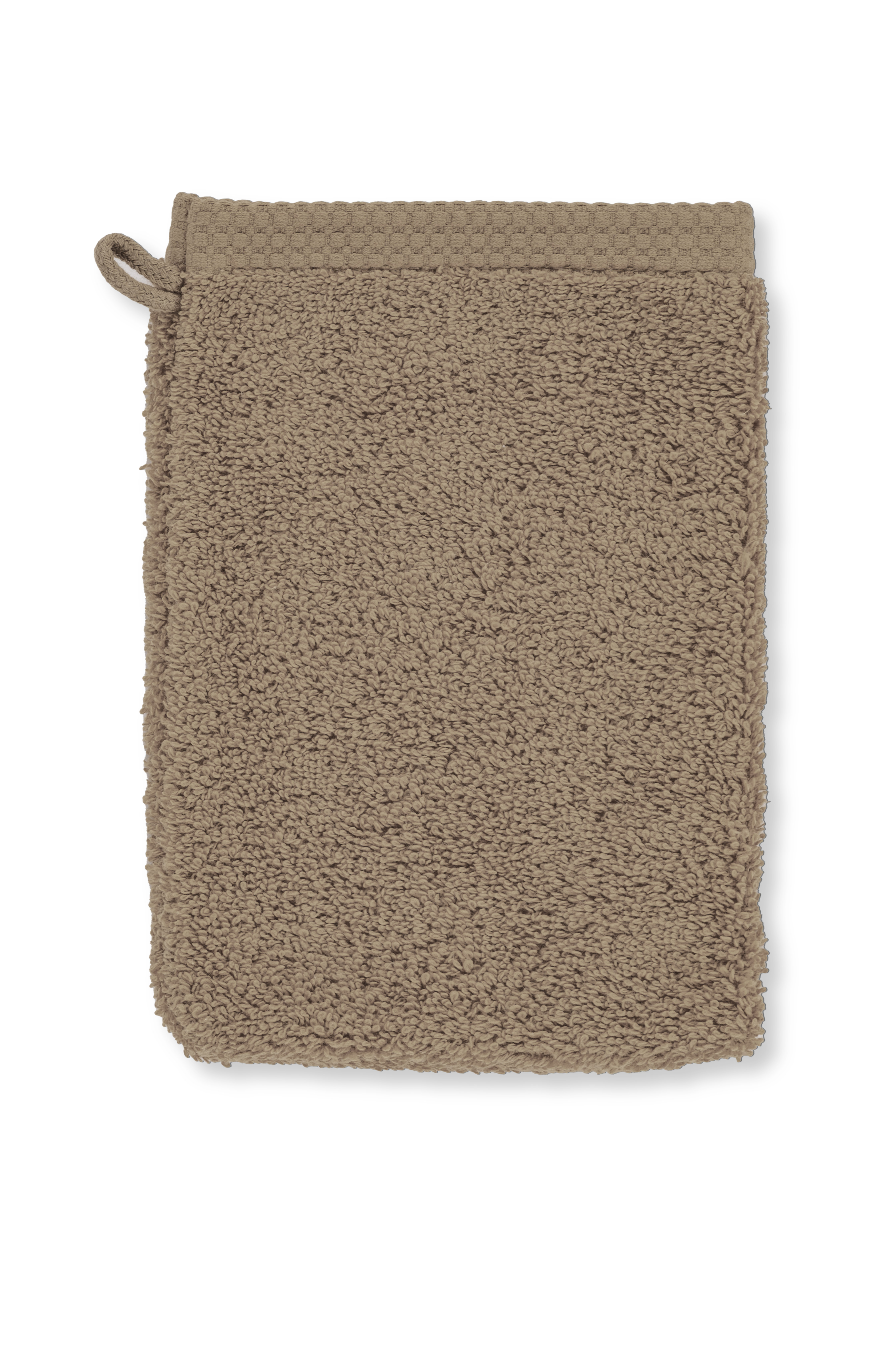 Washing glove DELUX - SET/2 - 15x21 cm, dark taupe