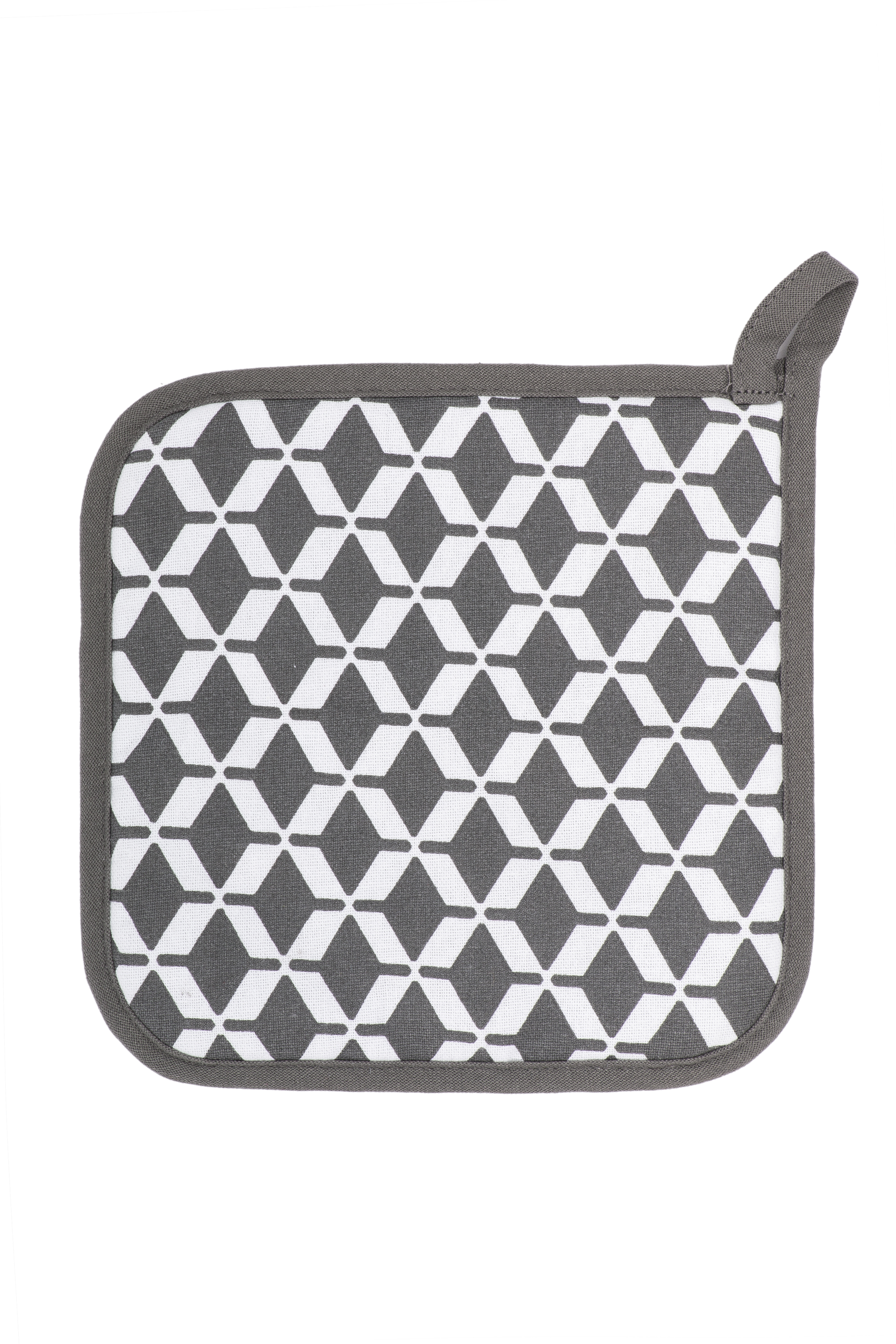 Manique geo square 20x20 sur cintre, gris set2