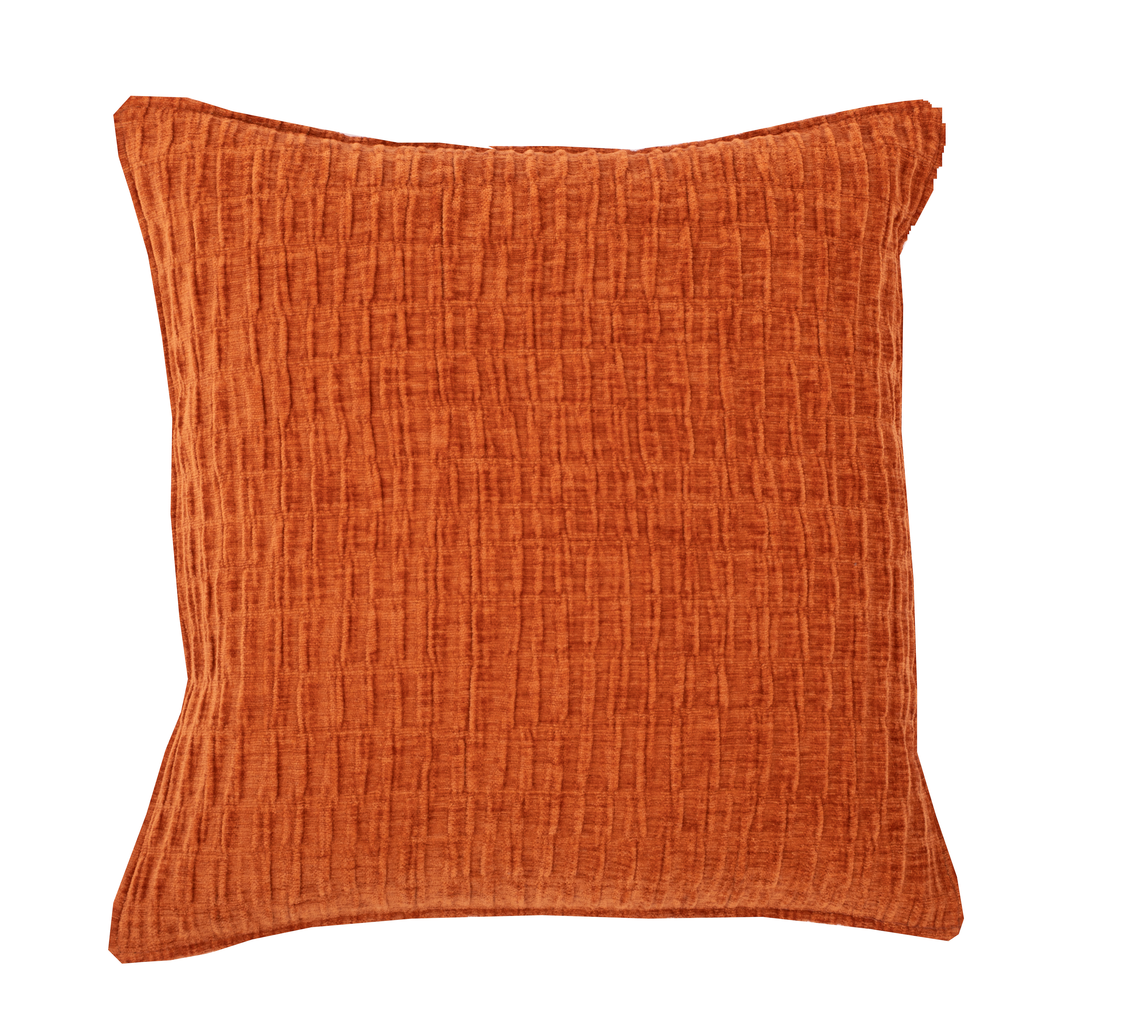 Cushion (filled) CHENILLE - 42X42 cm - orange