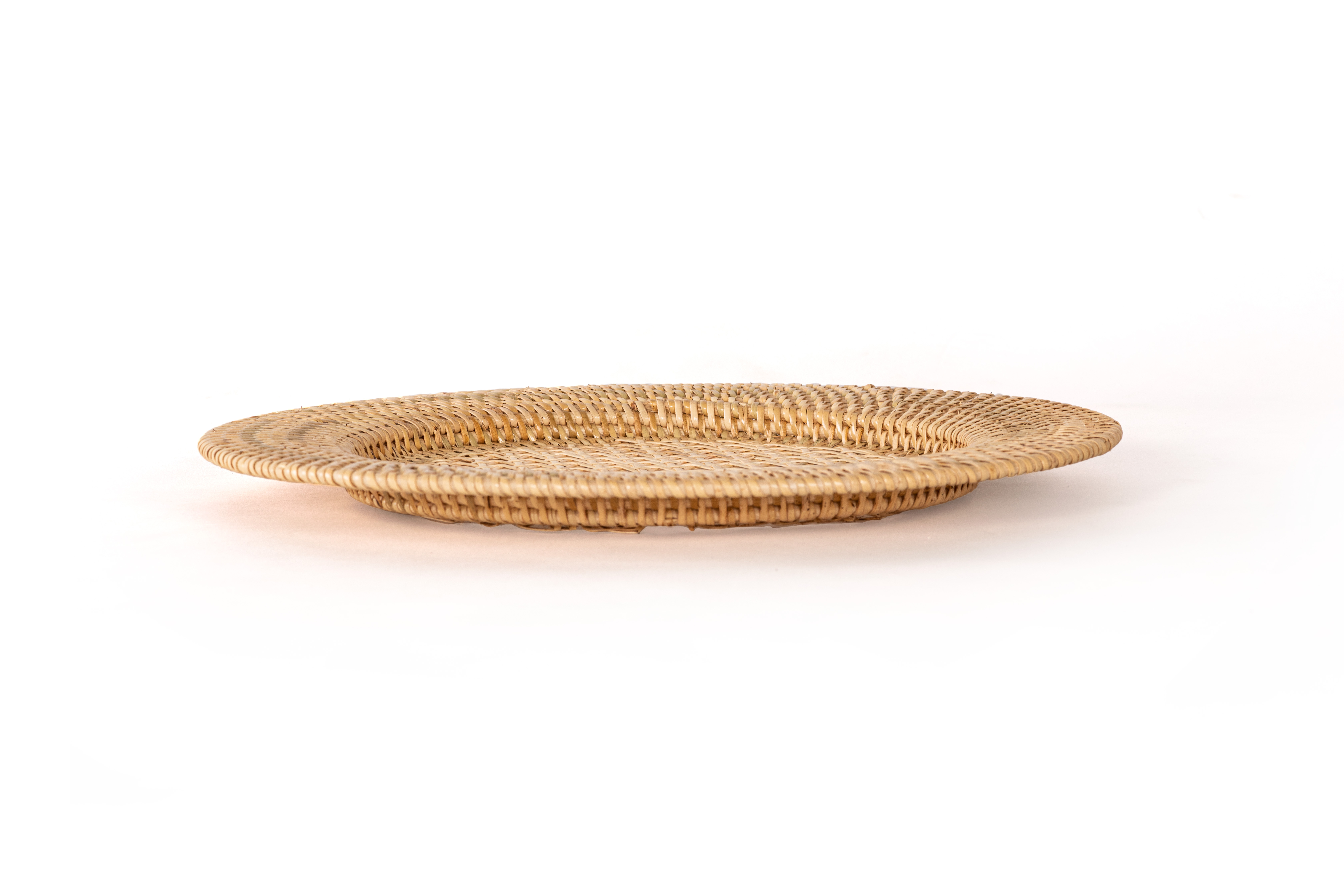 Assiette de présentation RATTAN - dia 22-32 cm, naturel