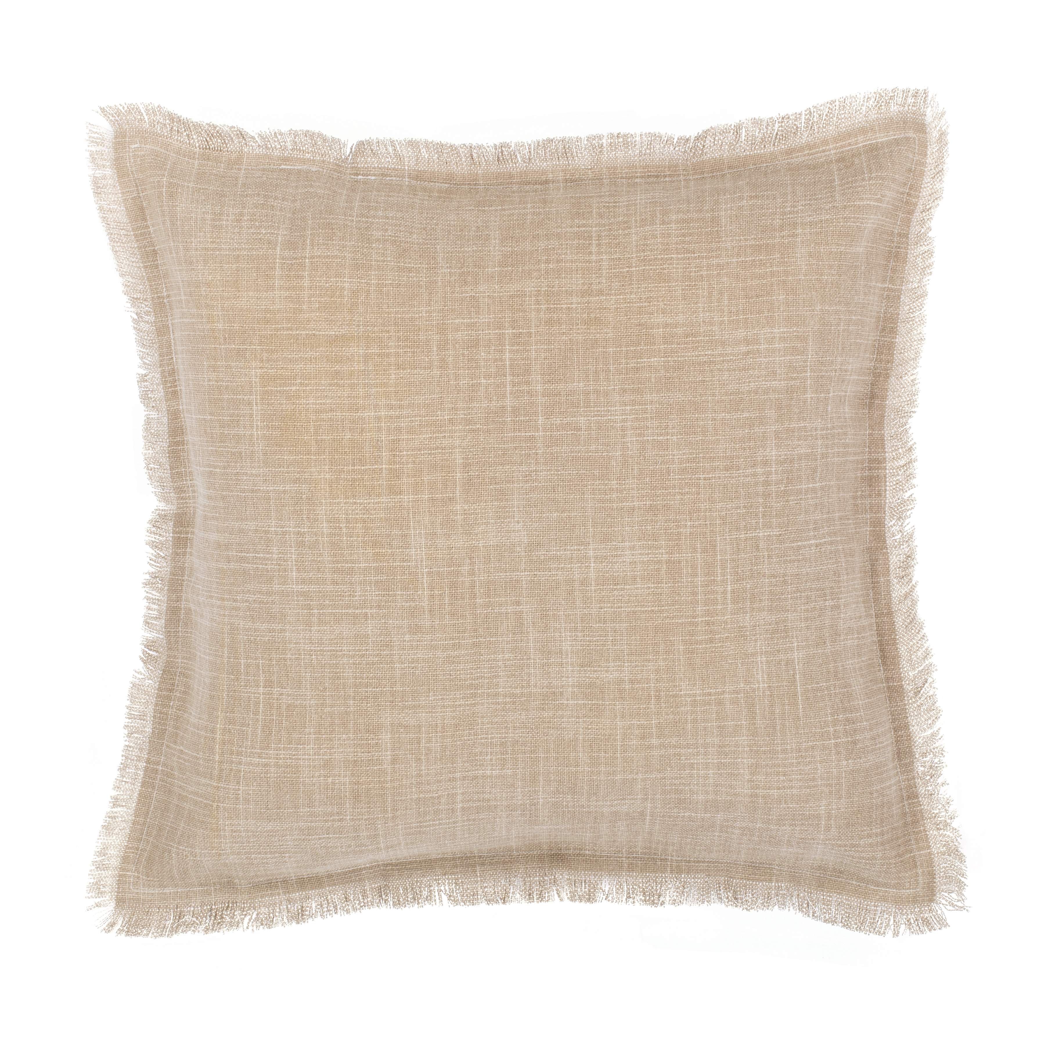 Cushion cover slub stone washed, 45x45, brown