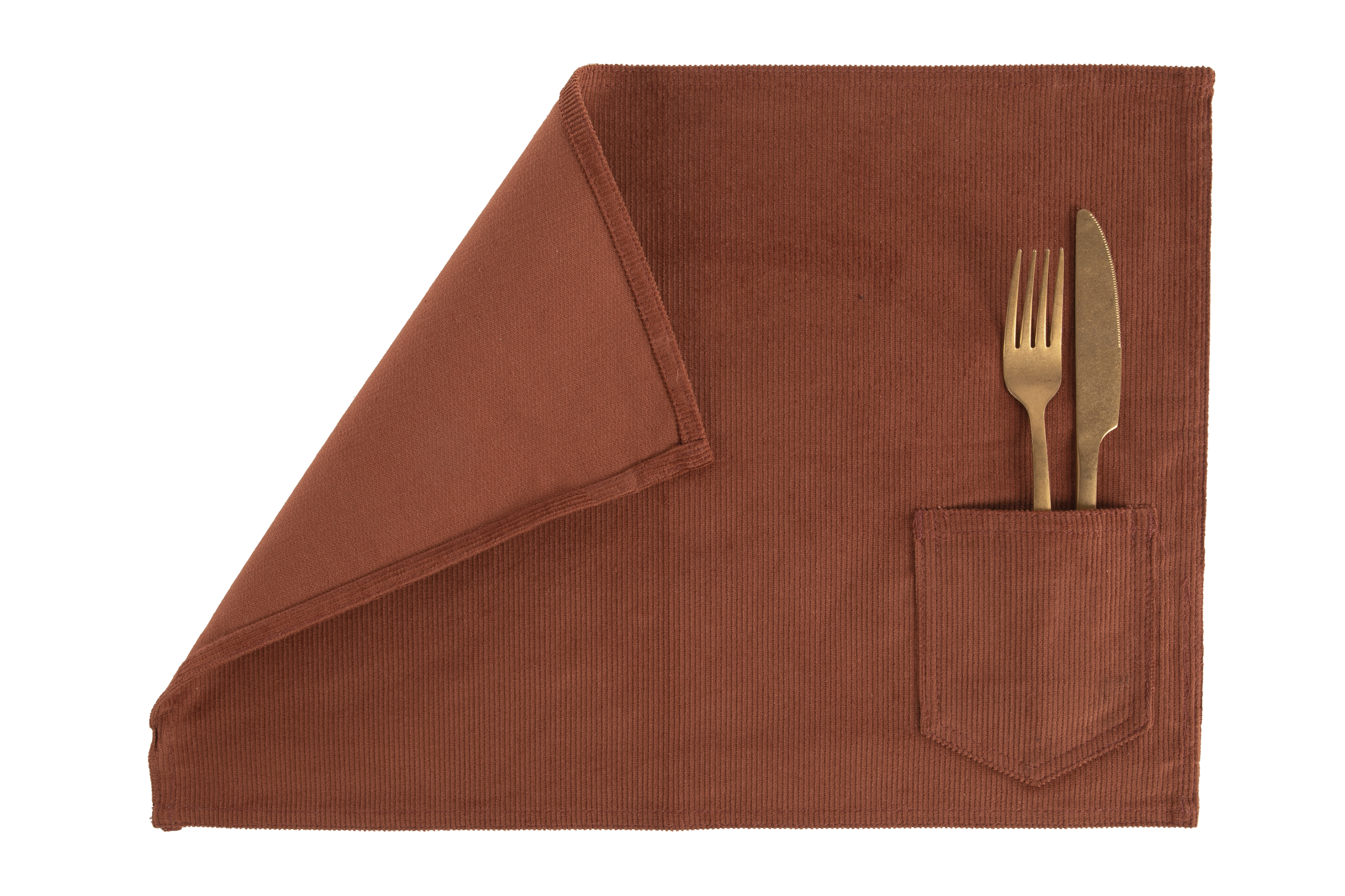 Placemat VELMAR - 33x45 cm, cognac