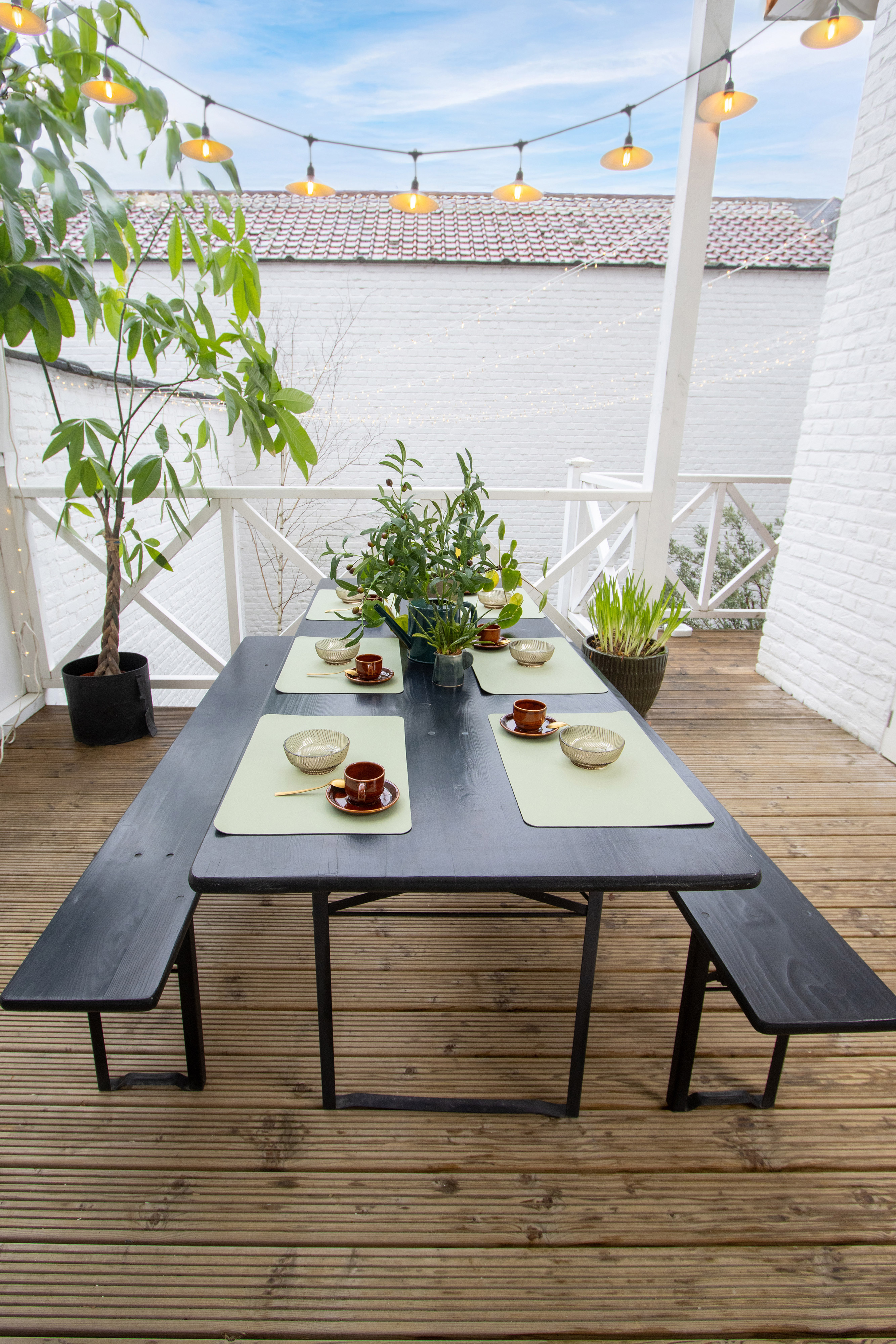 Placemat TORILL - antislip achterkant - 30x45 cm, groen