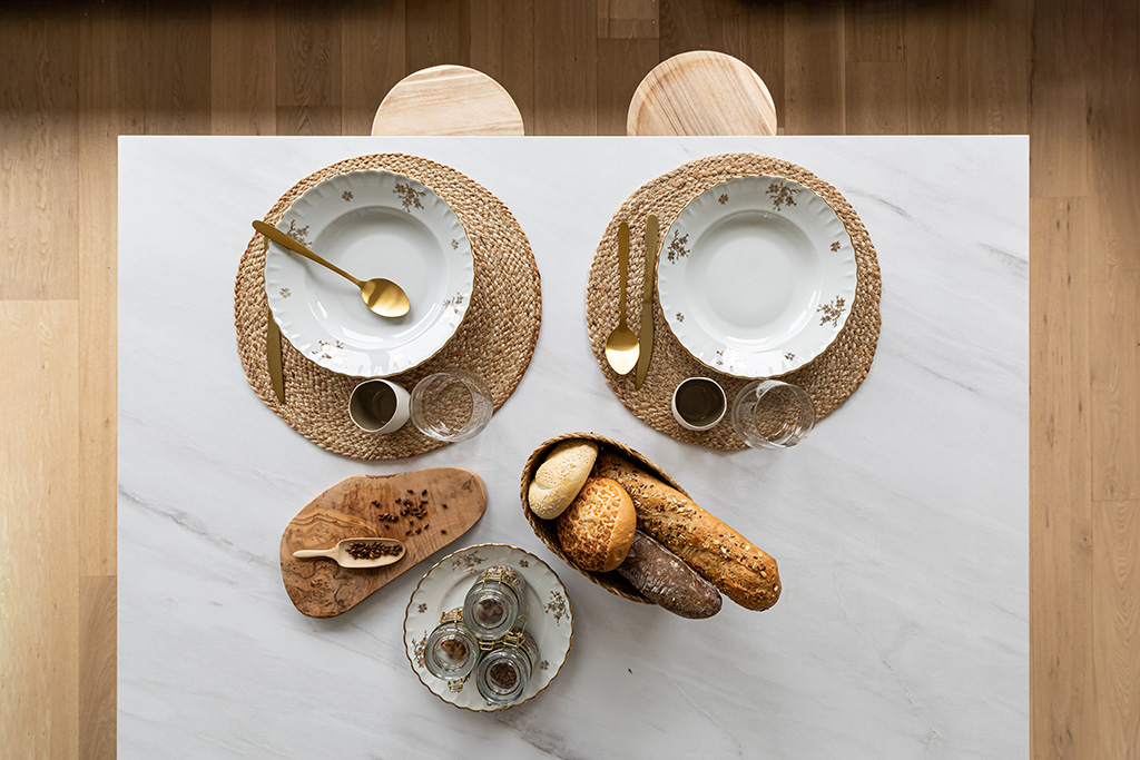 Set de table JUTTA -  rond, dia 38 cm, natural