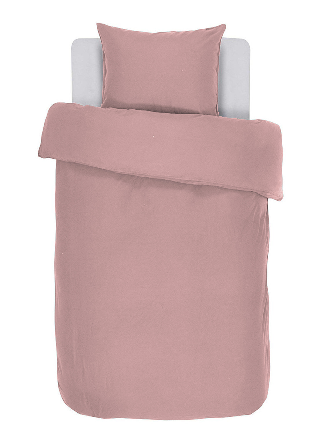 Duvet cover  IRIS, Stone washed uni cotton, 140x200, mauve