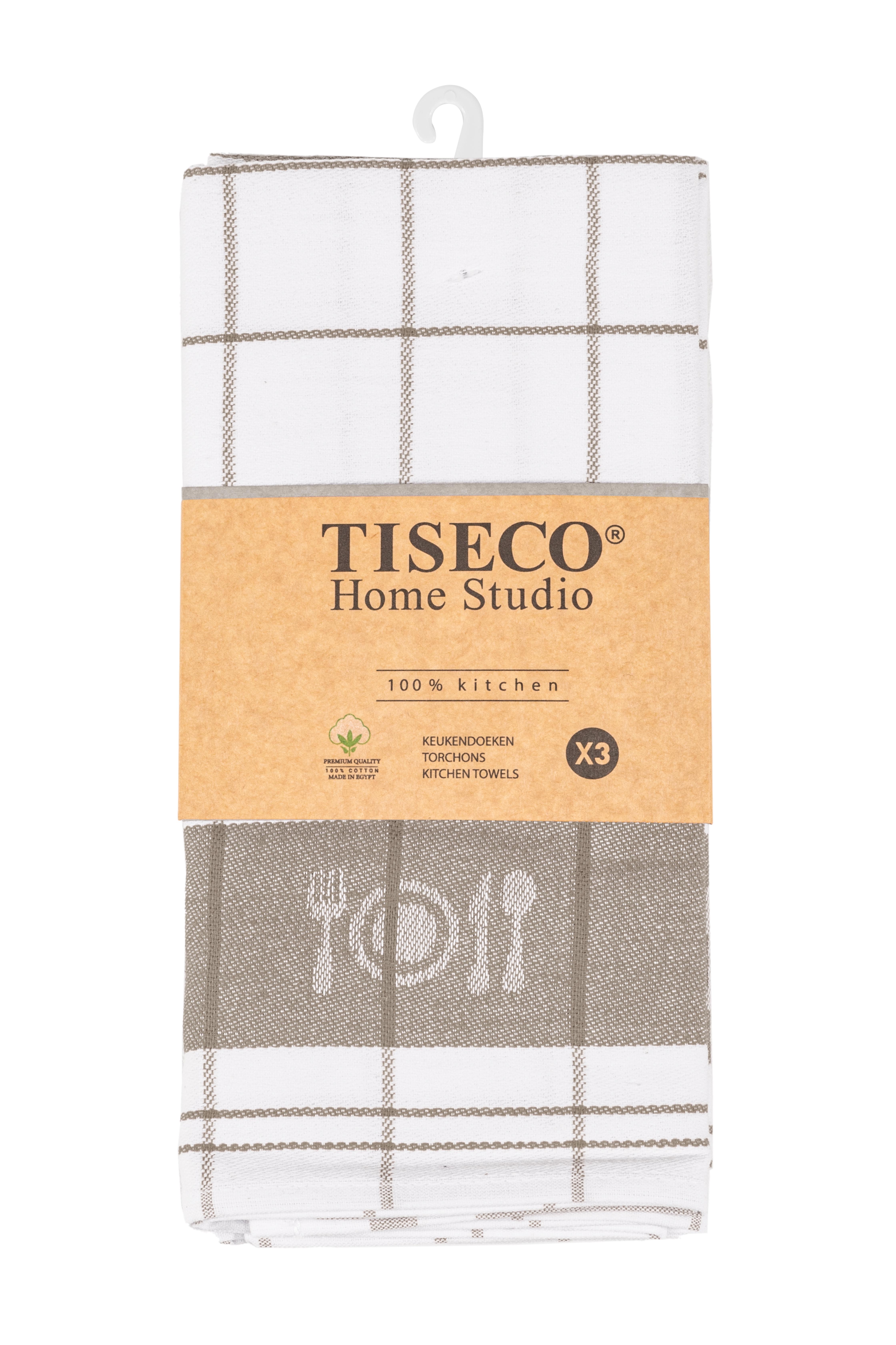 Kitchen towel PHARAO BML - SET/3 - 50x70 cm, taupe