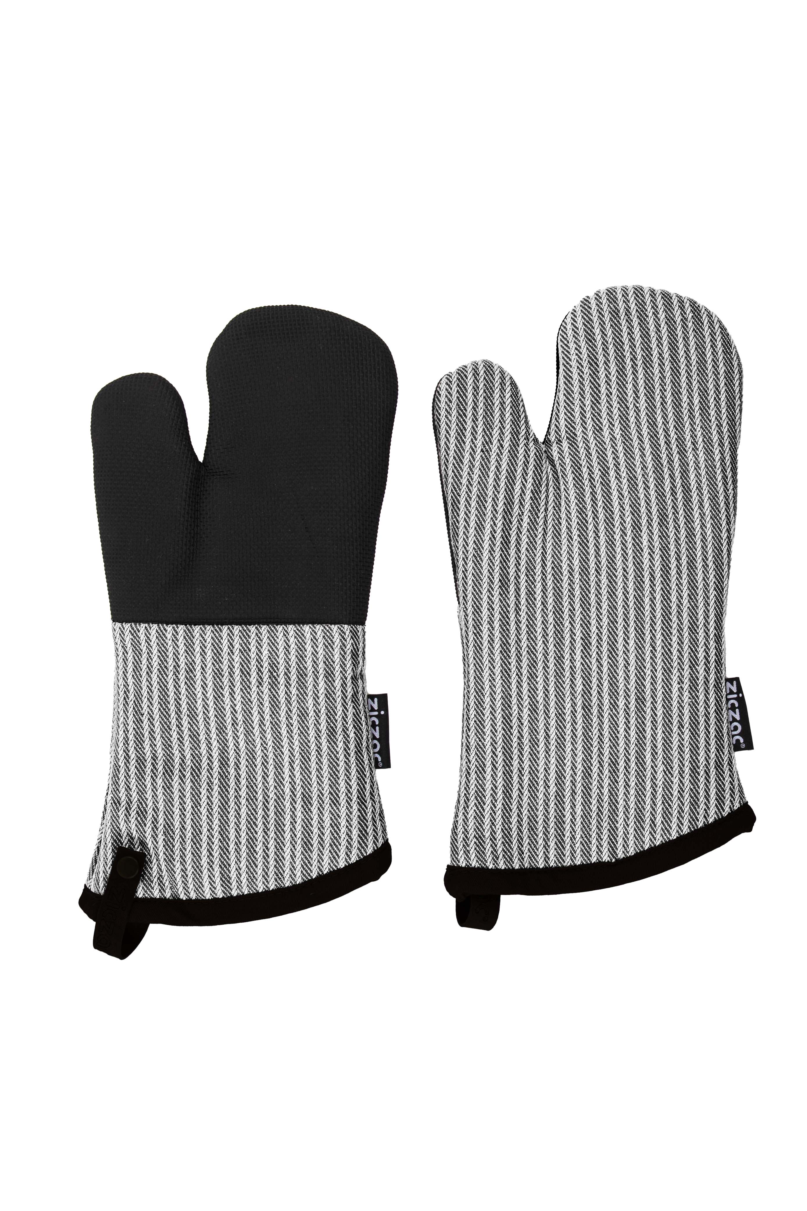 Oven gloves VENTON 18x32cm, SET/2, black