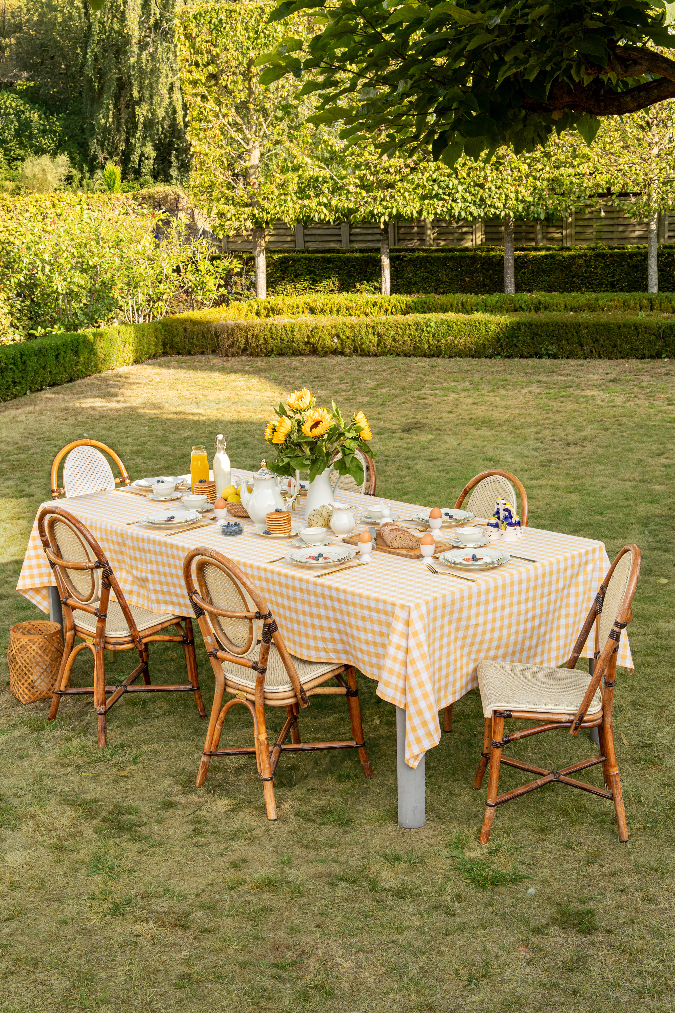 Nappe de table GINGHAM - 150x250 cm, jaune