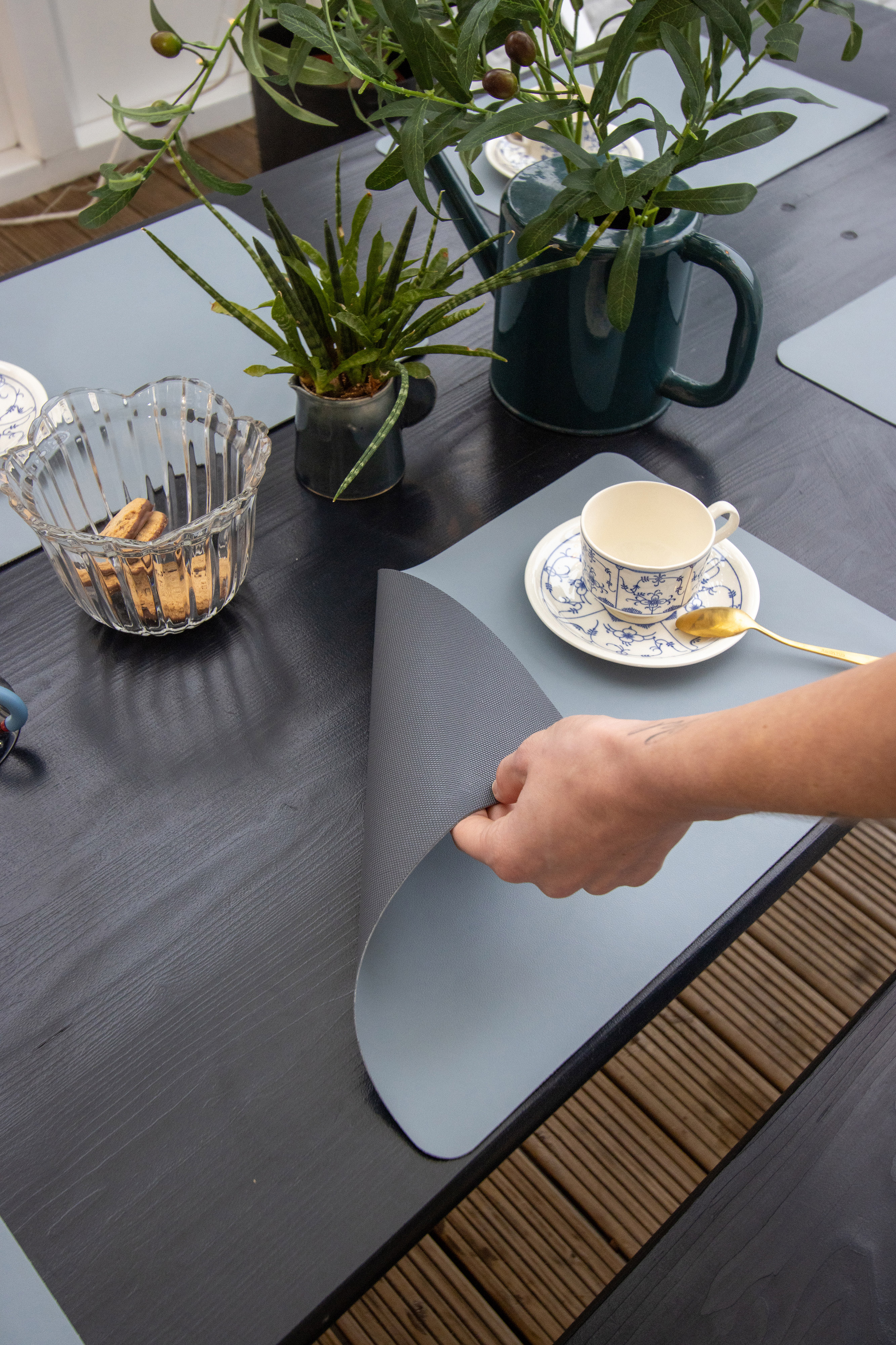 Set de table TORILL - Antidérapant - 30x45 cm, bleu