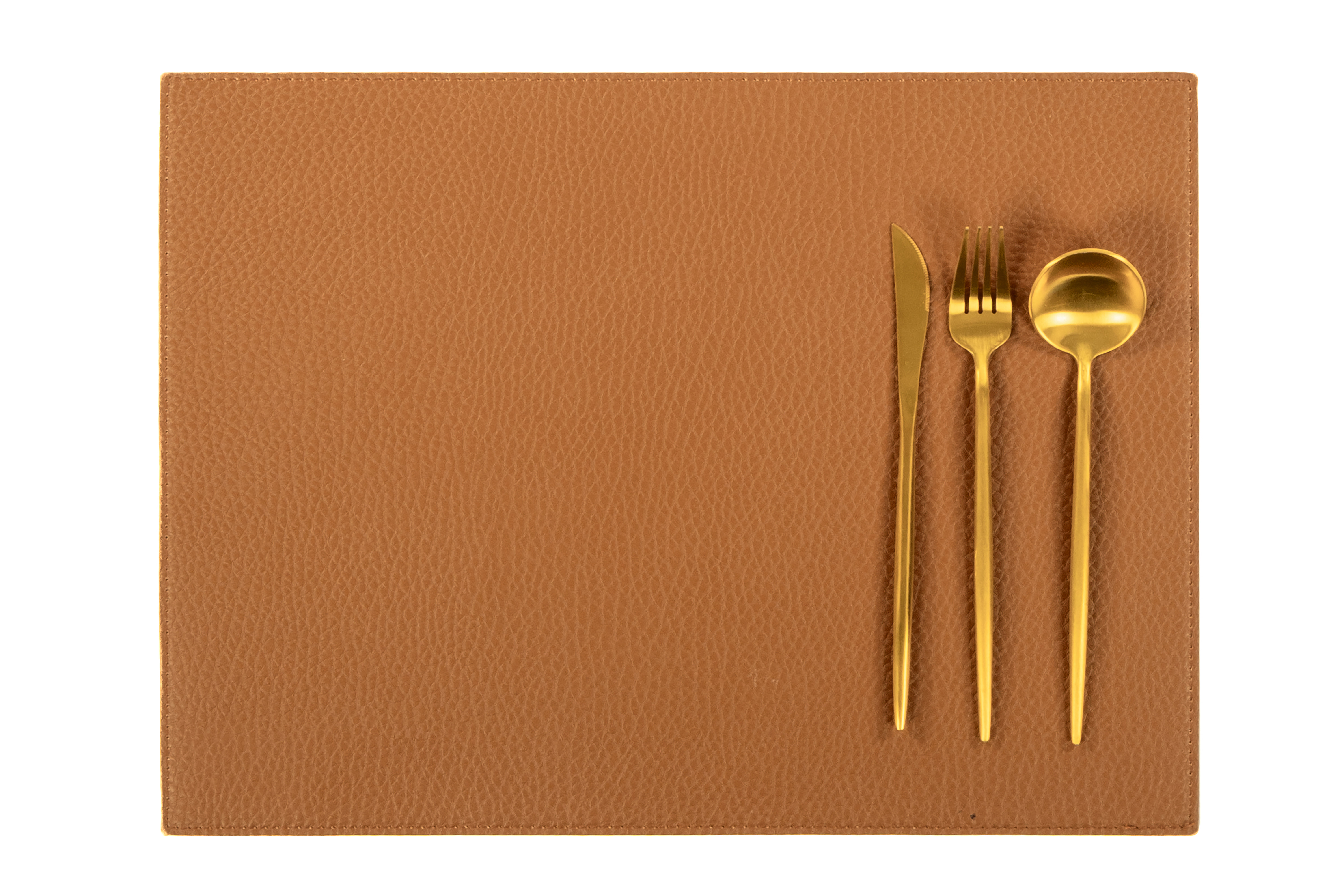 Set de table GAVIN - double face - 33x45 cm, cognac