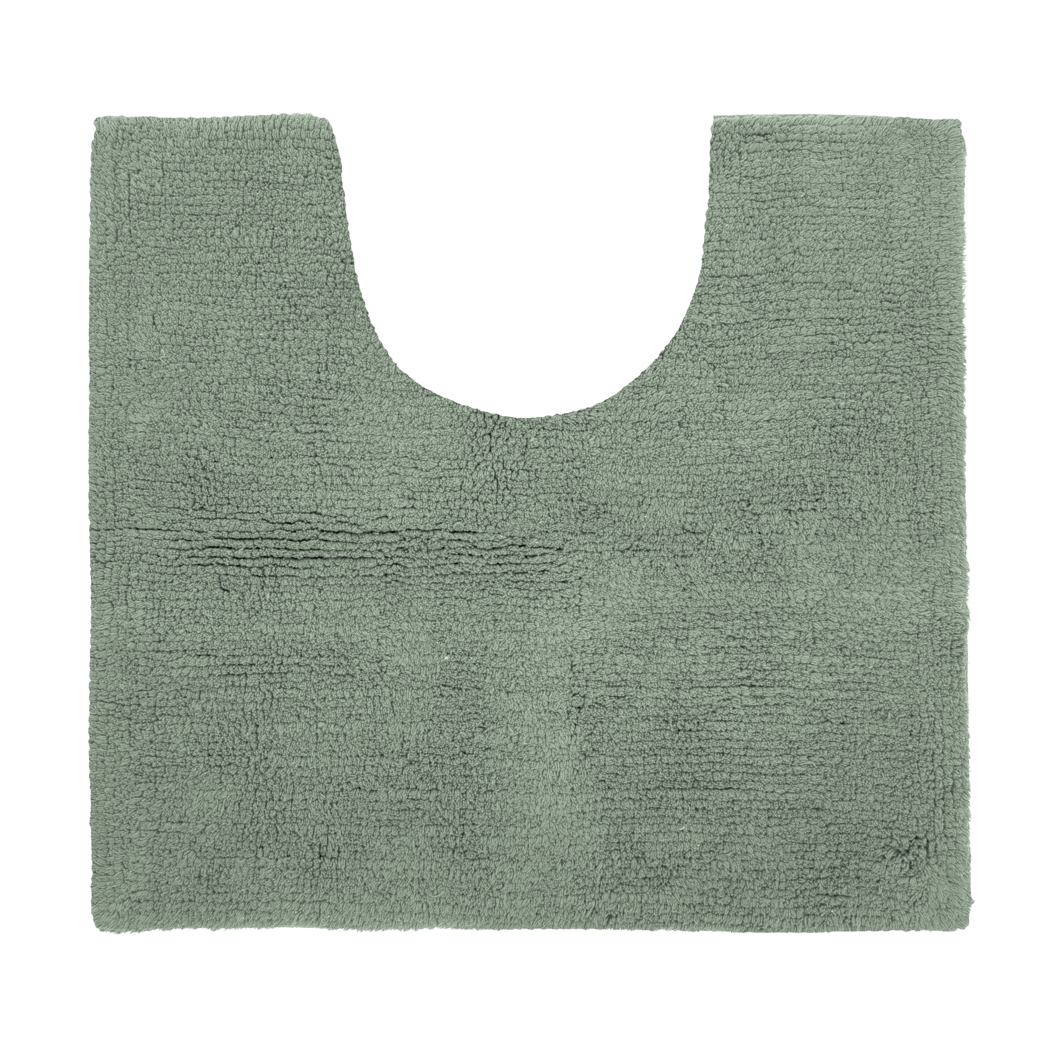 Contour WC - RIVA - coton antidérapant, 50X45cm, stone green