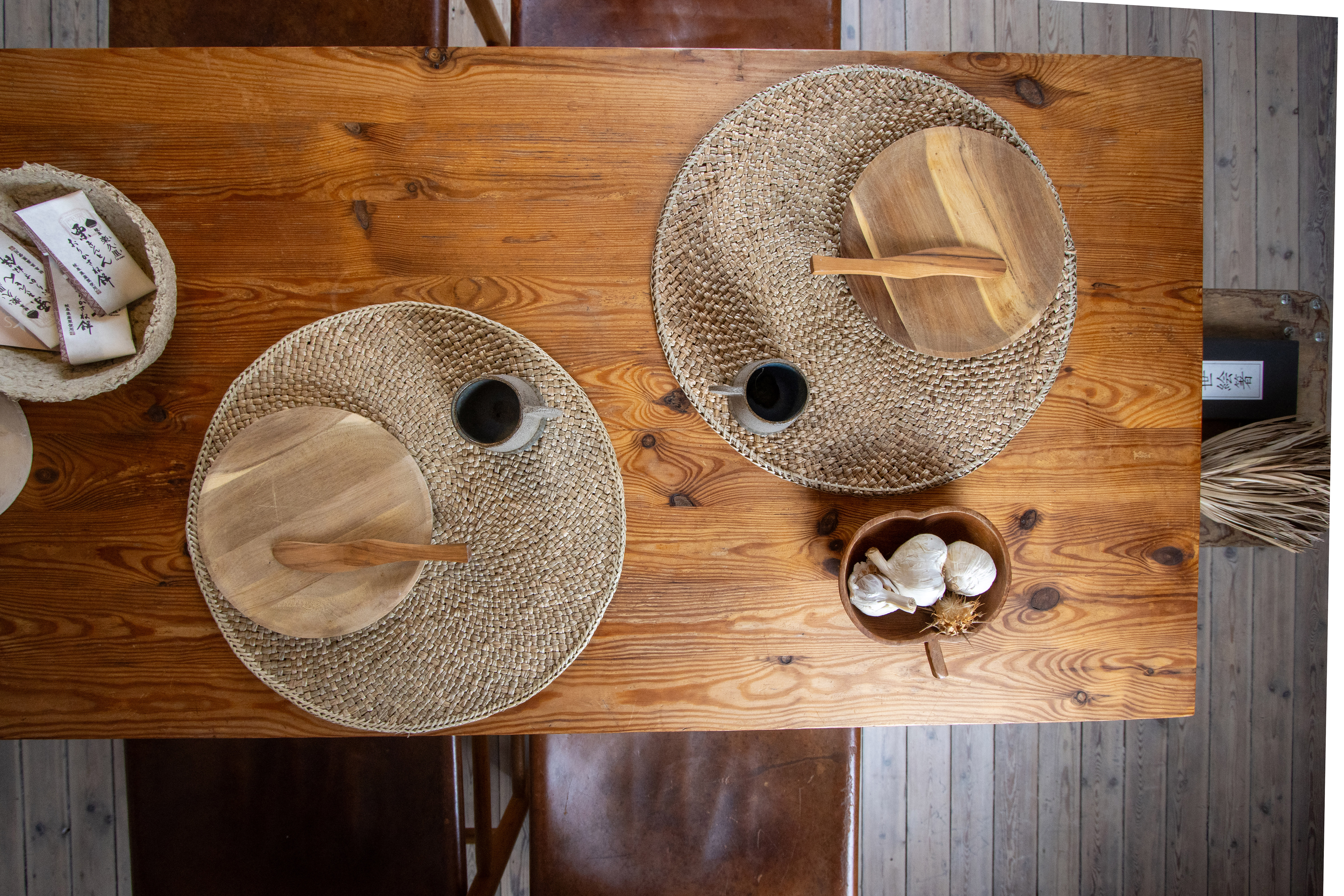 Placemat UNTUN - Dia 38 cm - Rond, beige