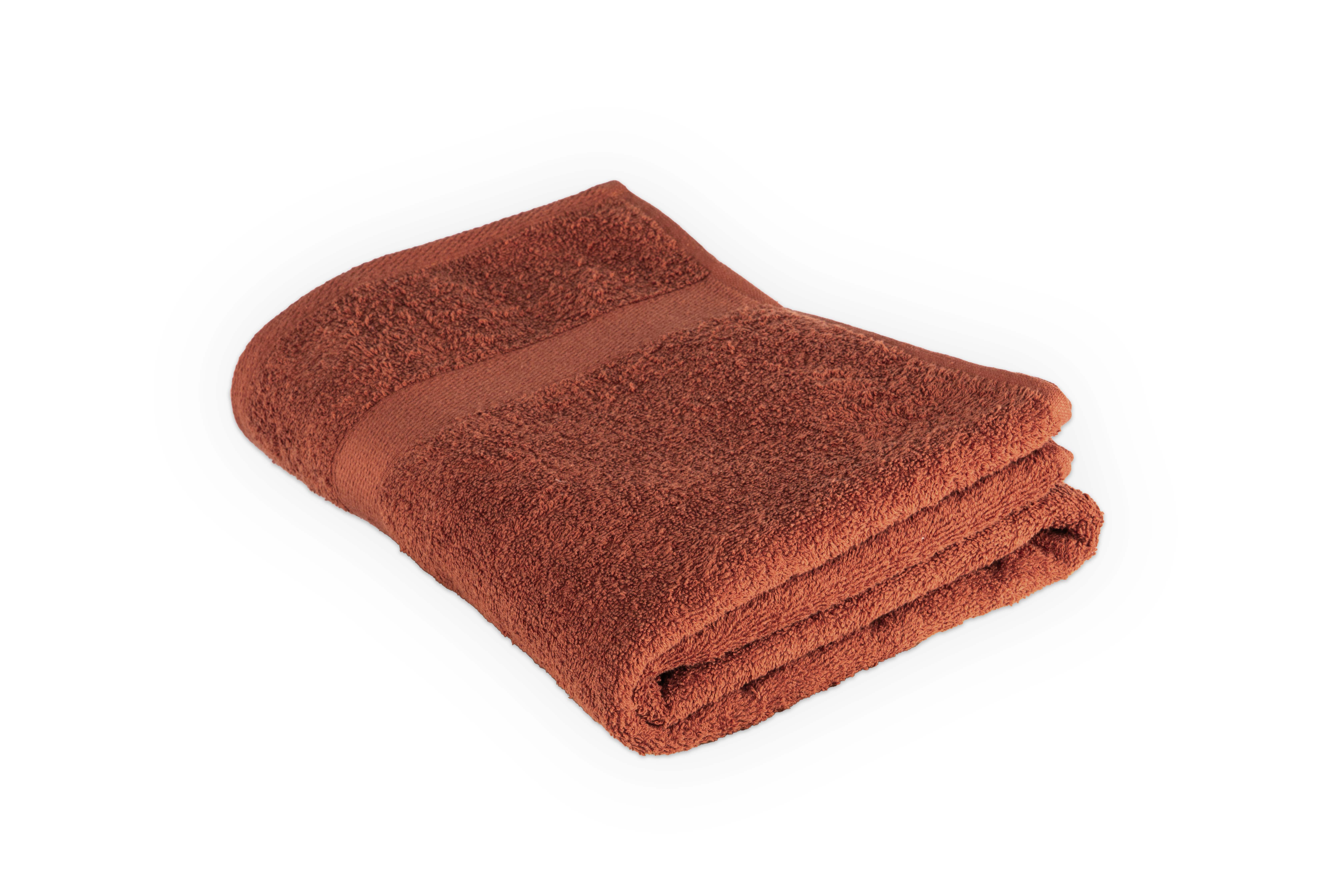 Shower towel 100x150cm, terra