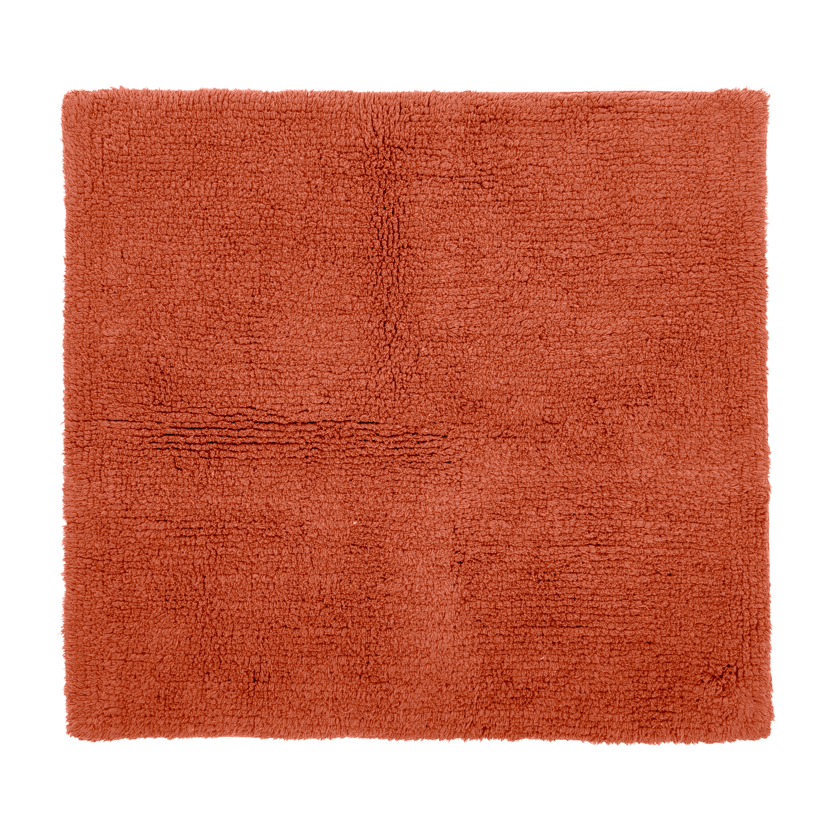 RIVA tapis de bain - coton antidérapant, 60x60cm, terra