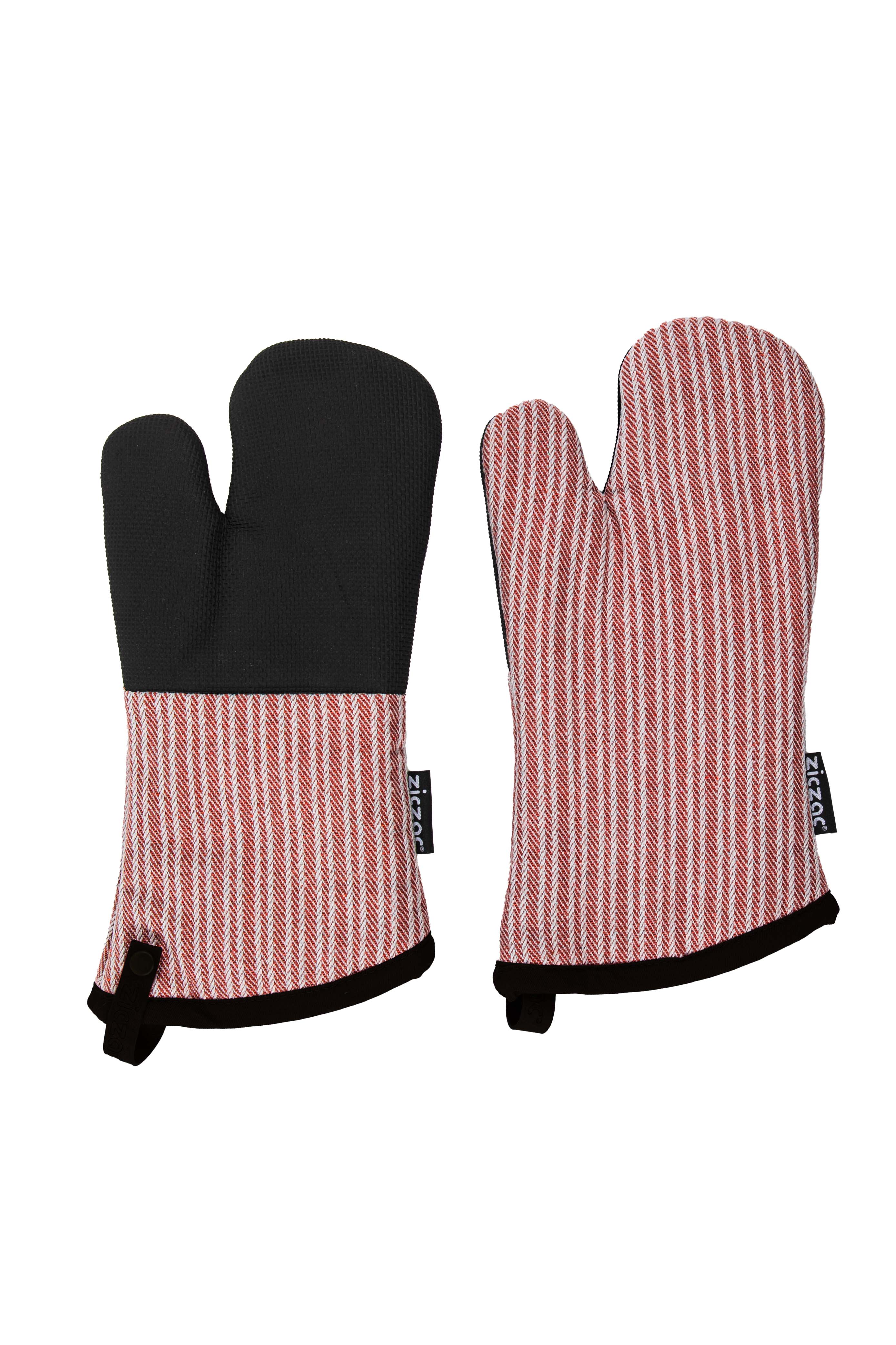 Oven gloves VENTON 18x32cm, SET/2, red