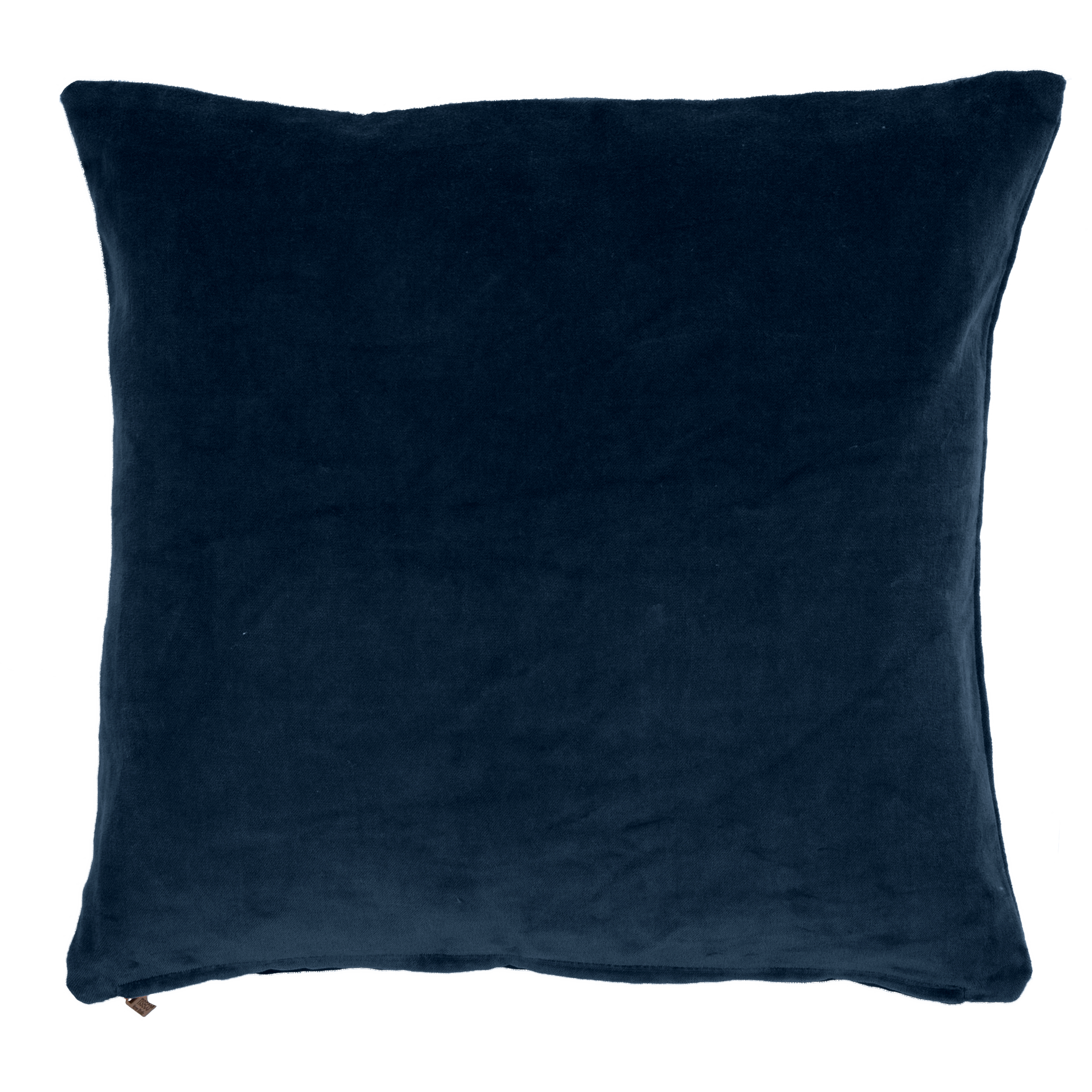 Kussen (gevuld) COTTON VELVET 45X45cm, insigna blue