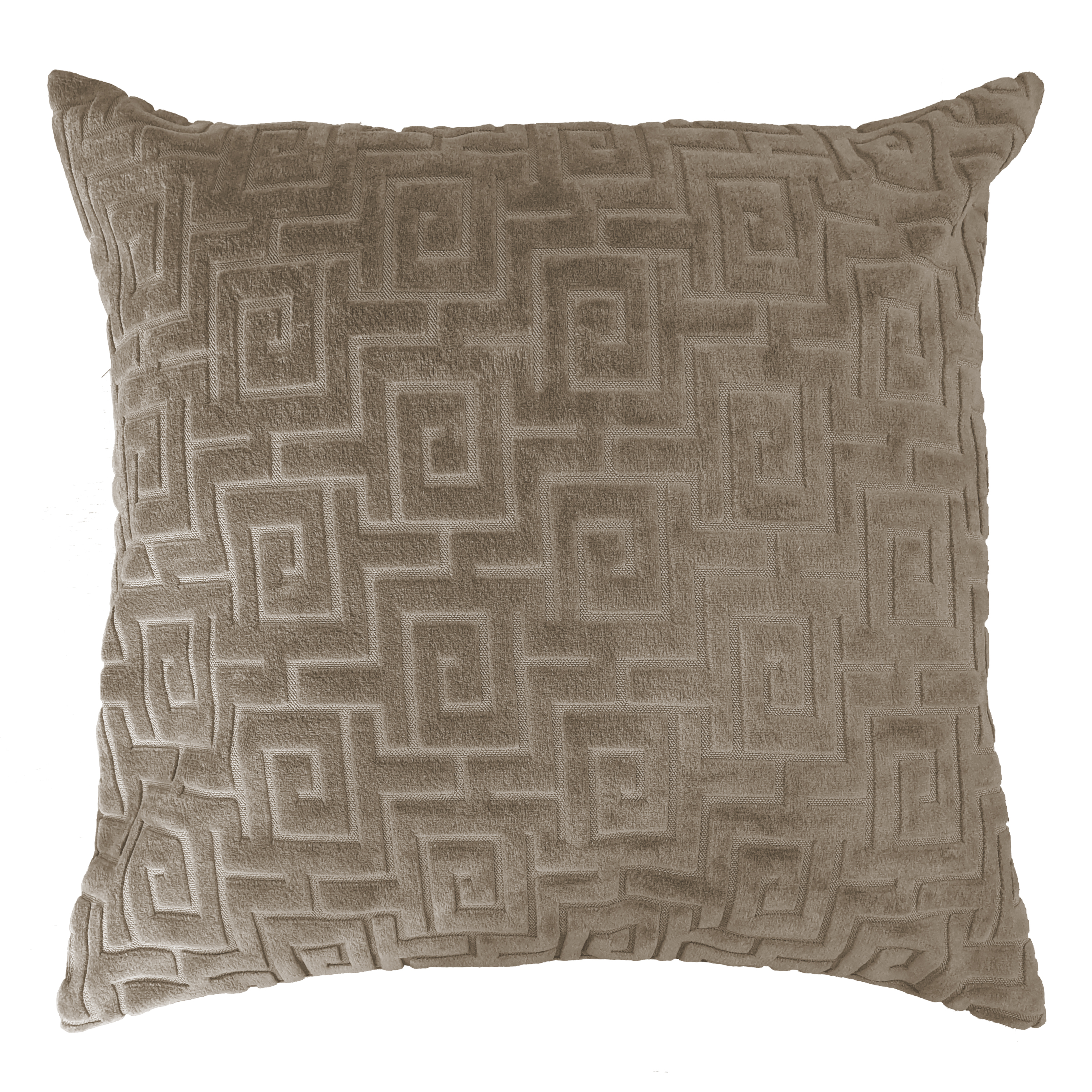 Kussen (gevuld) GREEK 45X45CM, taupe