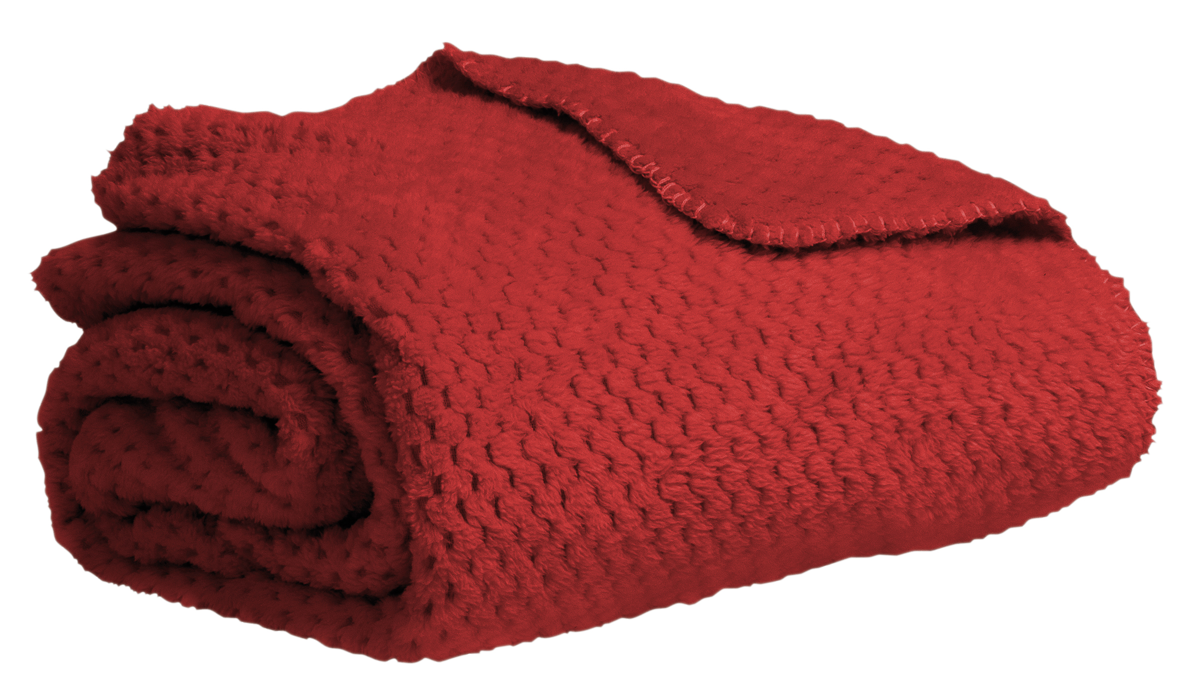 Plaid Fish Skin 150x200cm, red