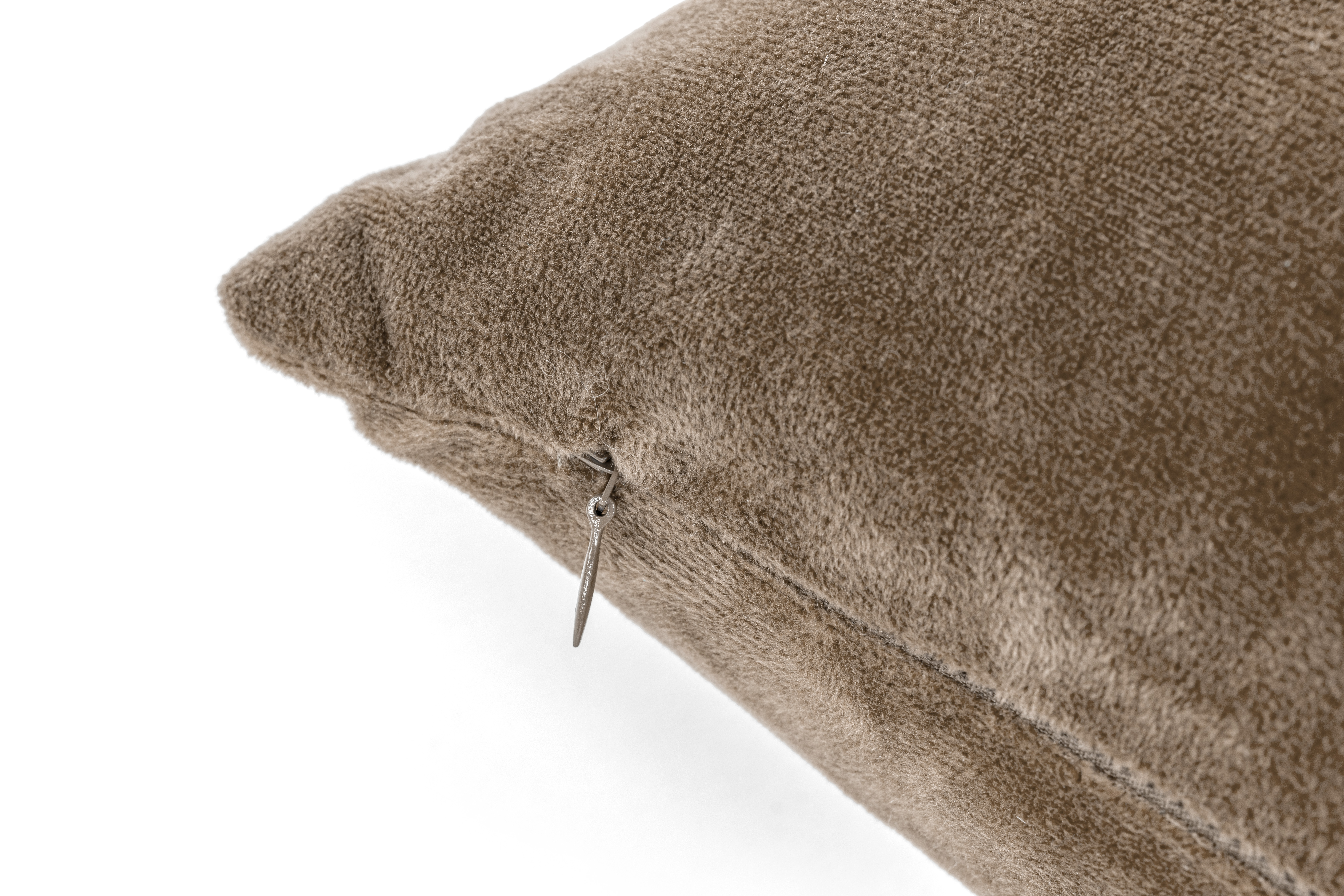 Cushion (fillled) Crystal Velvet 42x42 cm, taupe