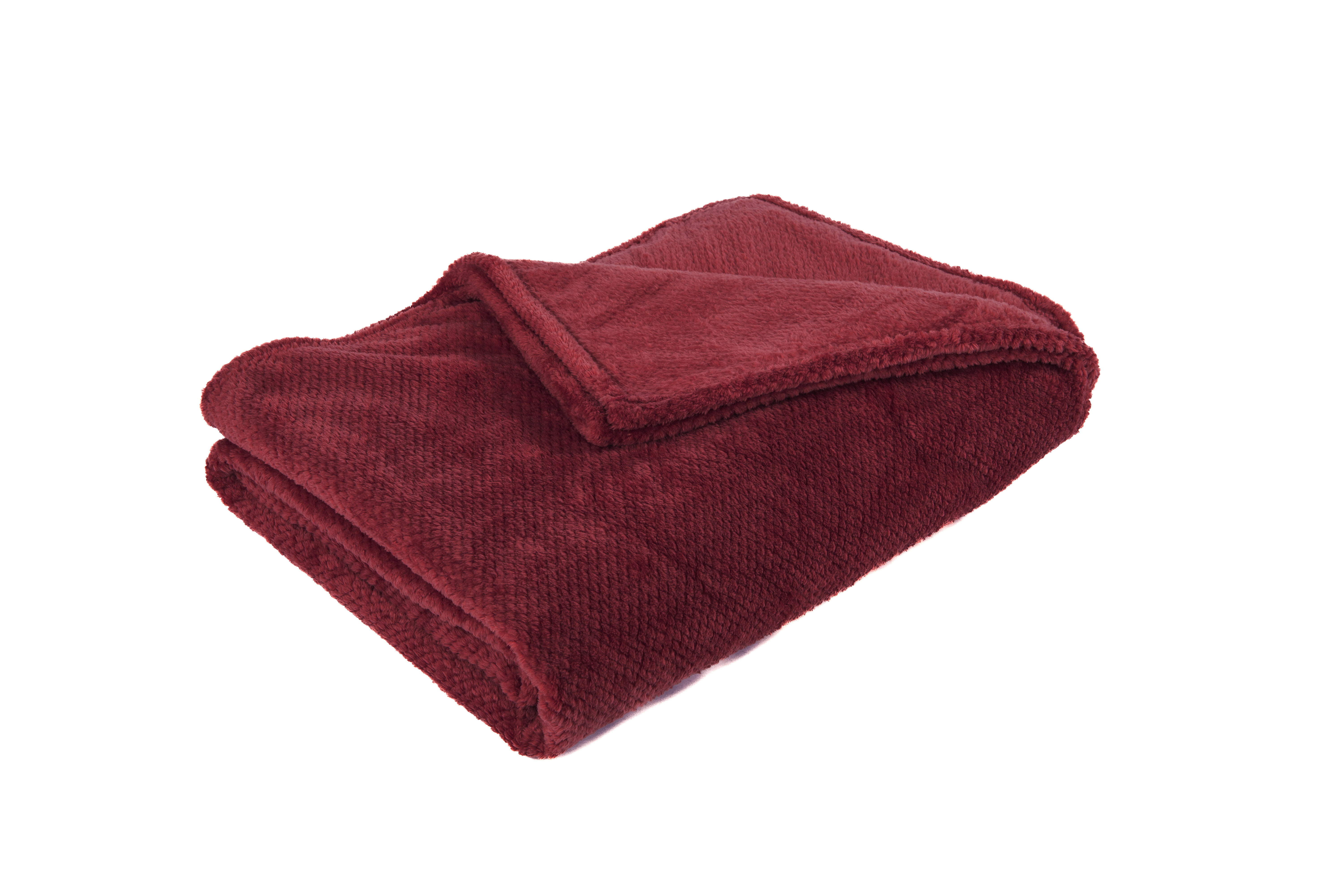 Plaid PIPPA – jacquard flanel – 150x200 cm, mahogany