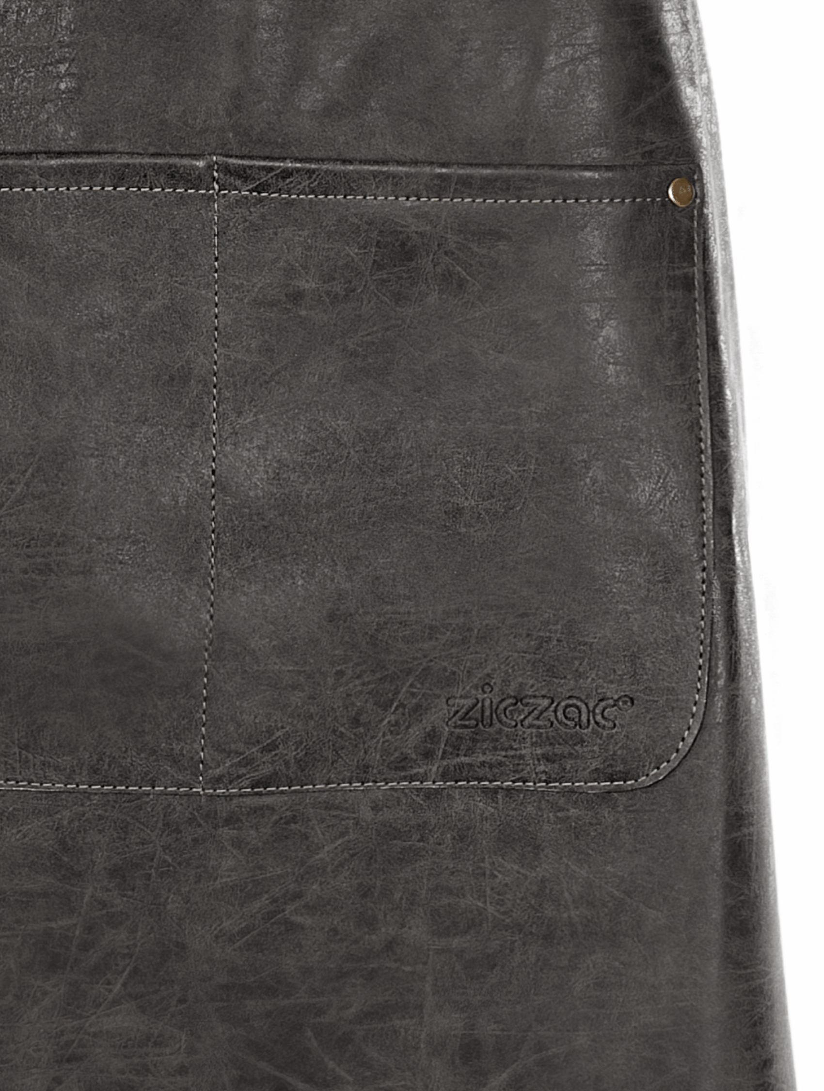 Apron TRUMAN (Logo + Pocket), 64x85 cm, black
