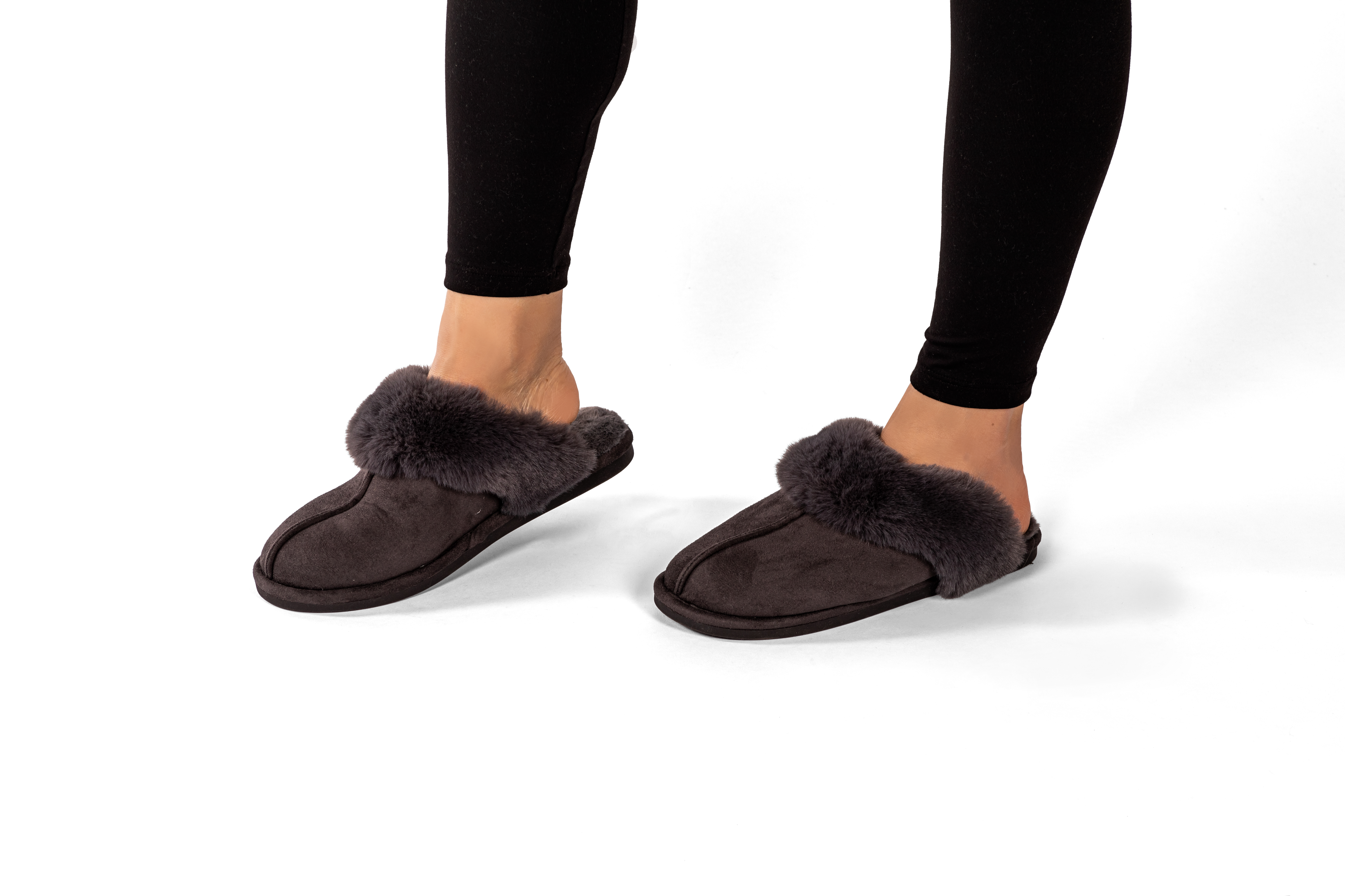 Suede slippers SNUGGS 38/39, black