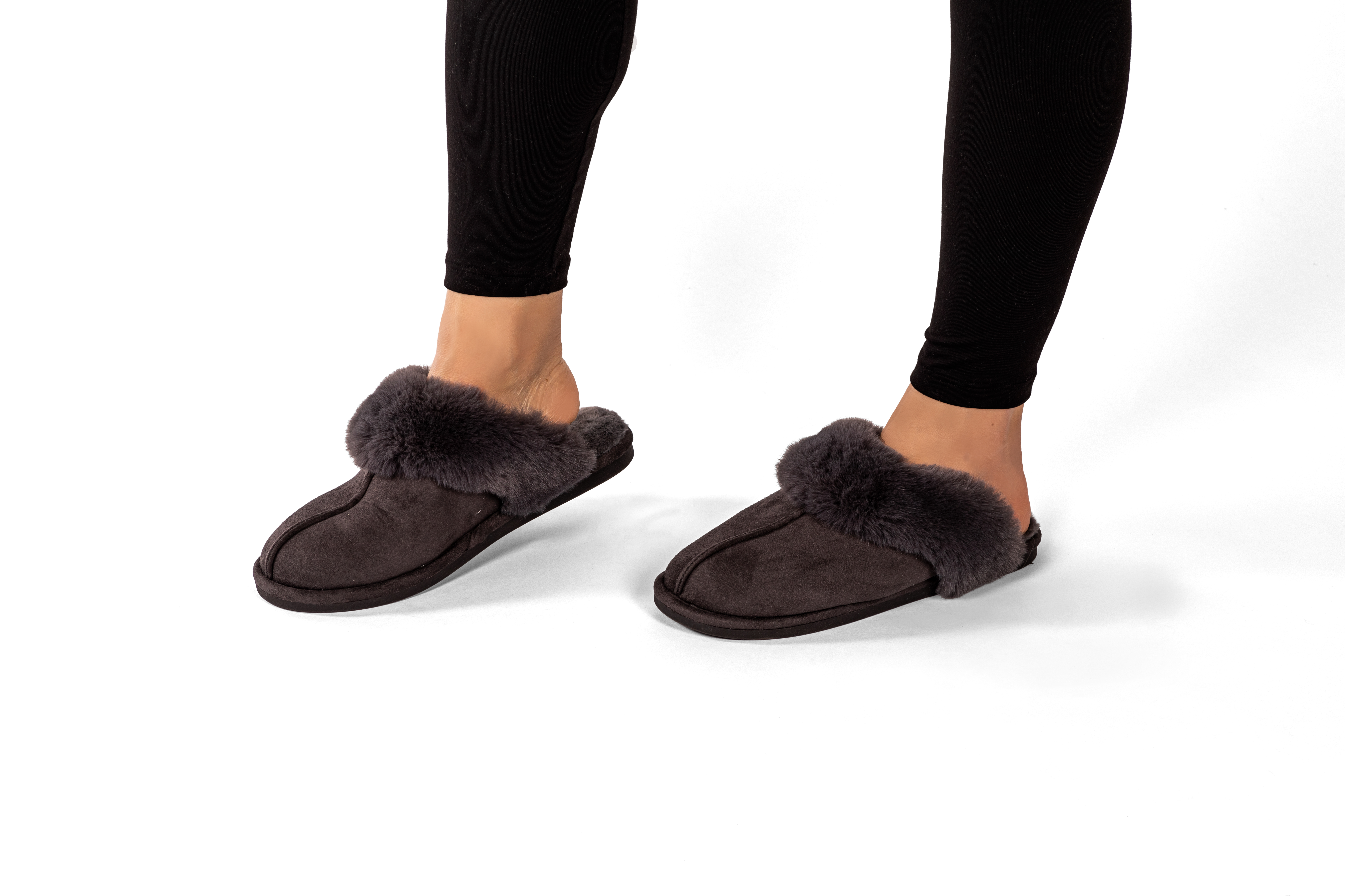 Suede pantoffels SNUGGS 38/39, black