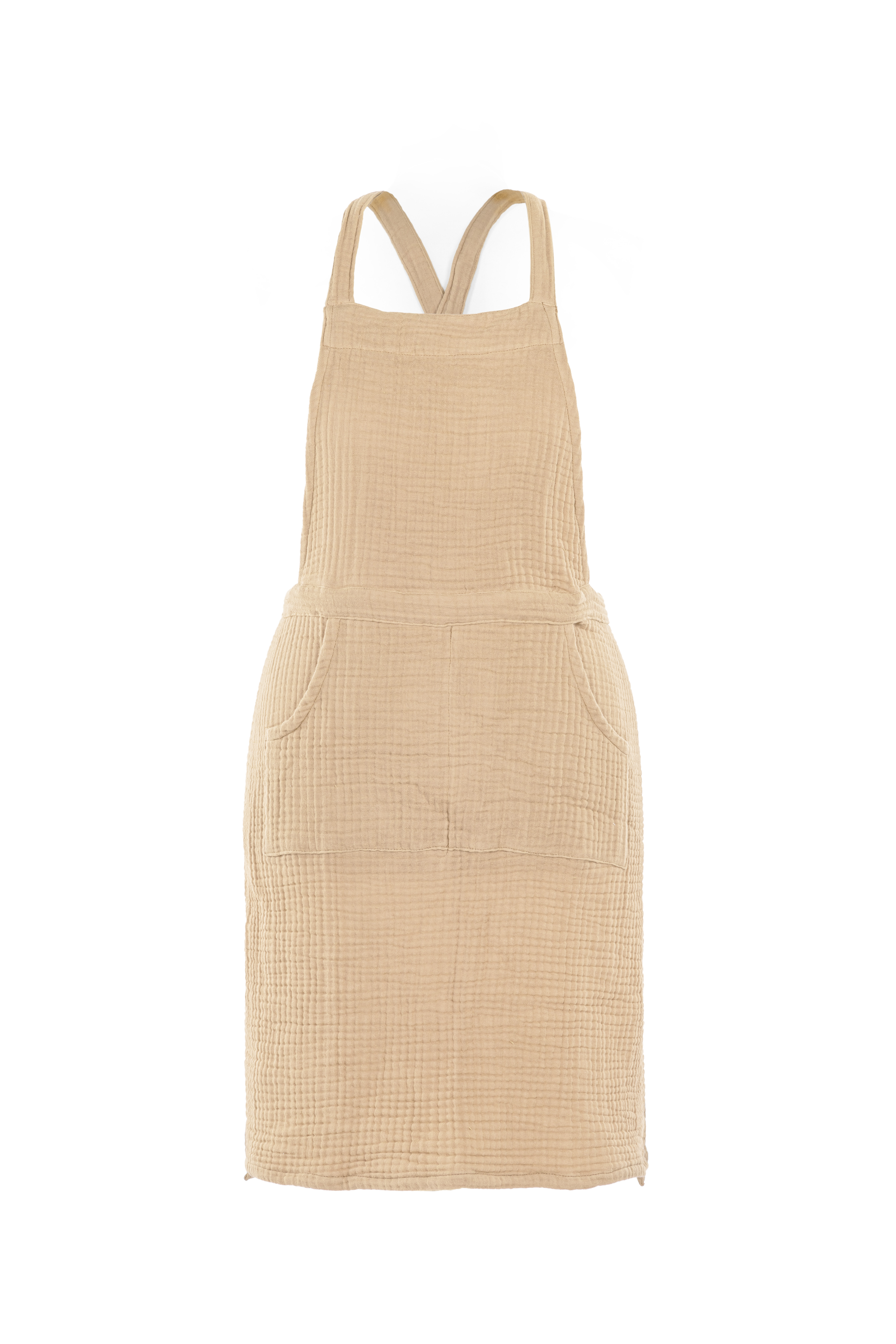 Apron SUZETTE (Sling Back), 74x85 cm, sand