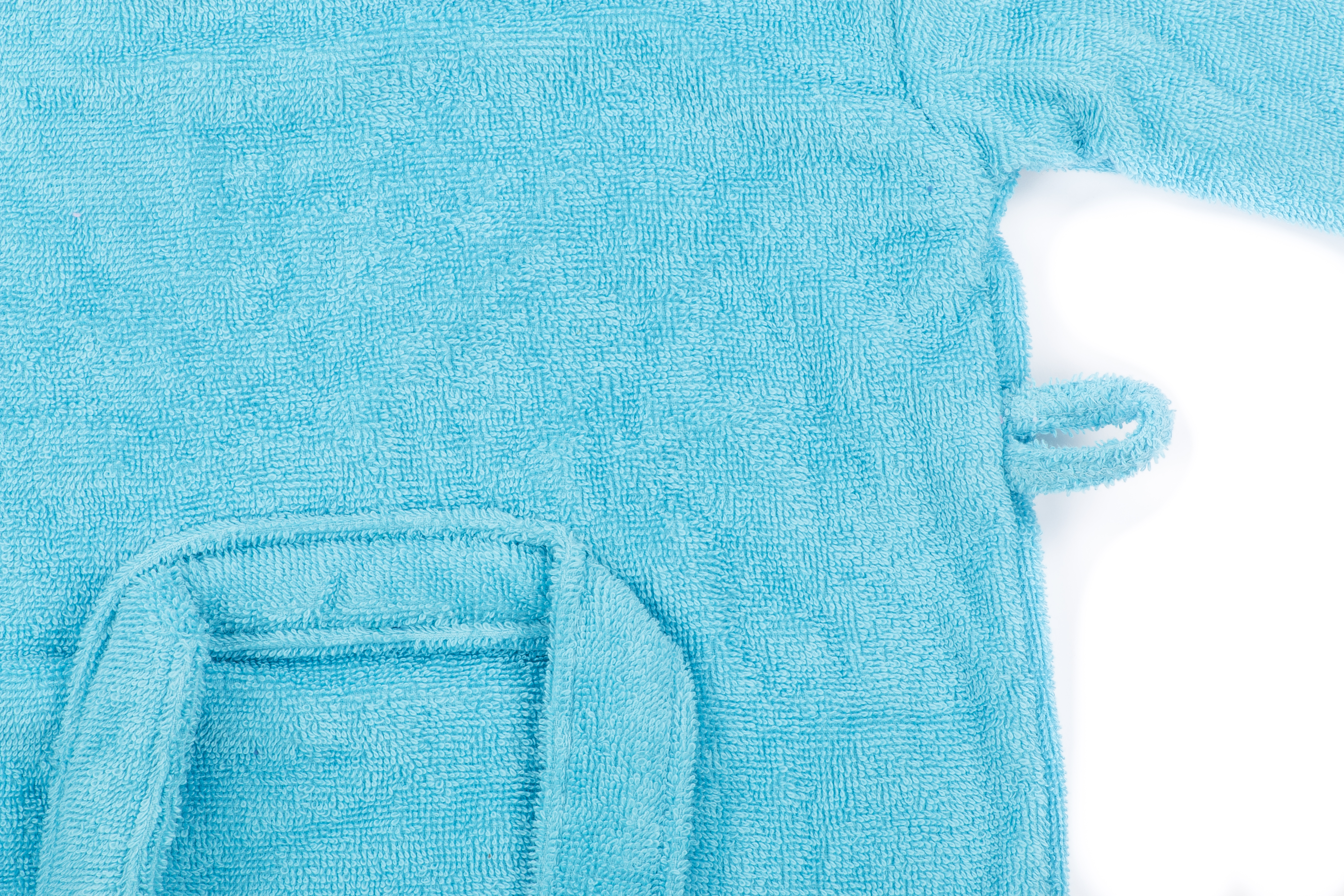 Baby bathrobe Boy uni turquoise, 1-3 years