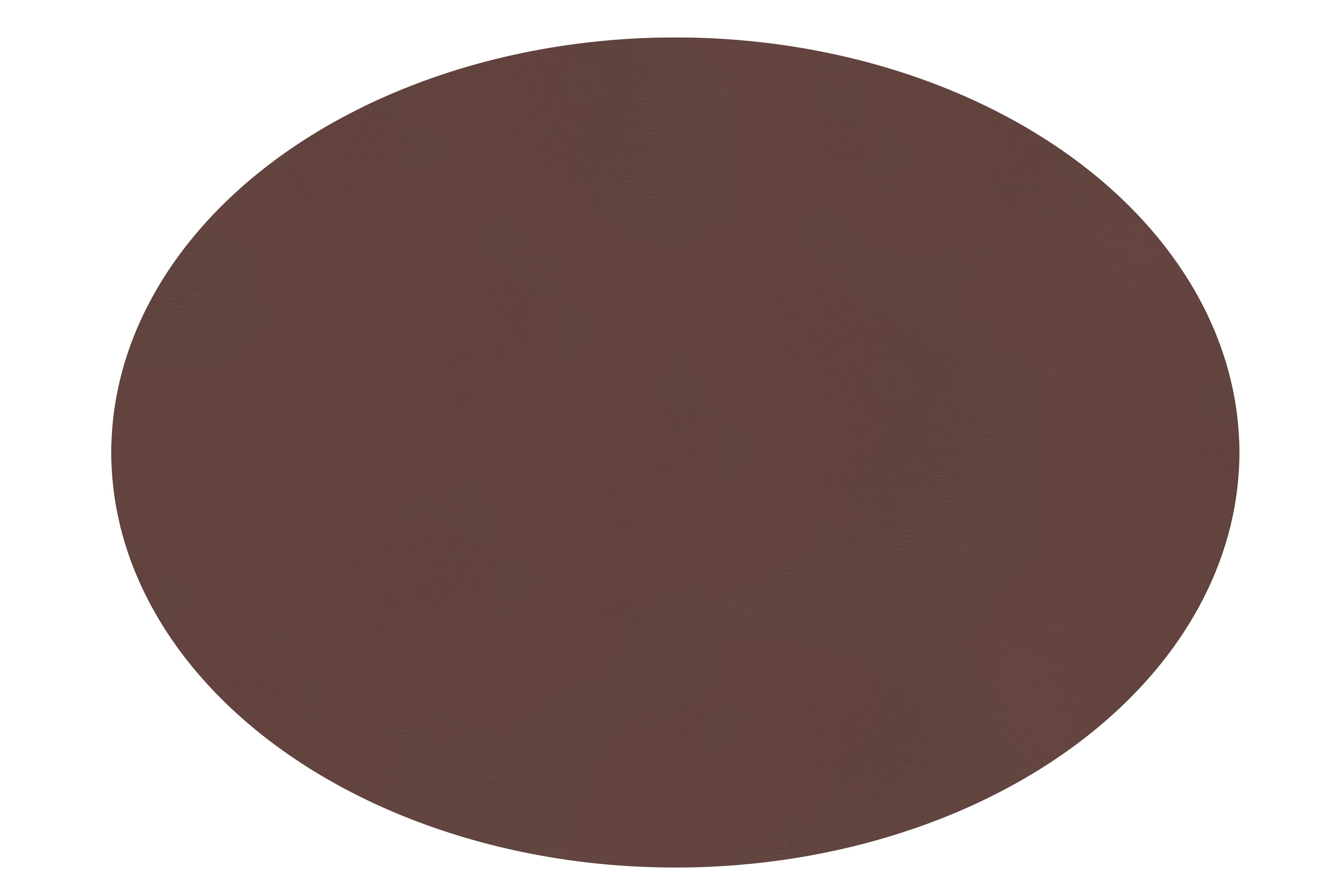 Set de table TOGO, ovale, 33x45cm, brun