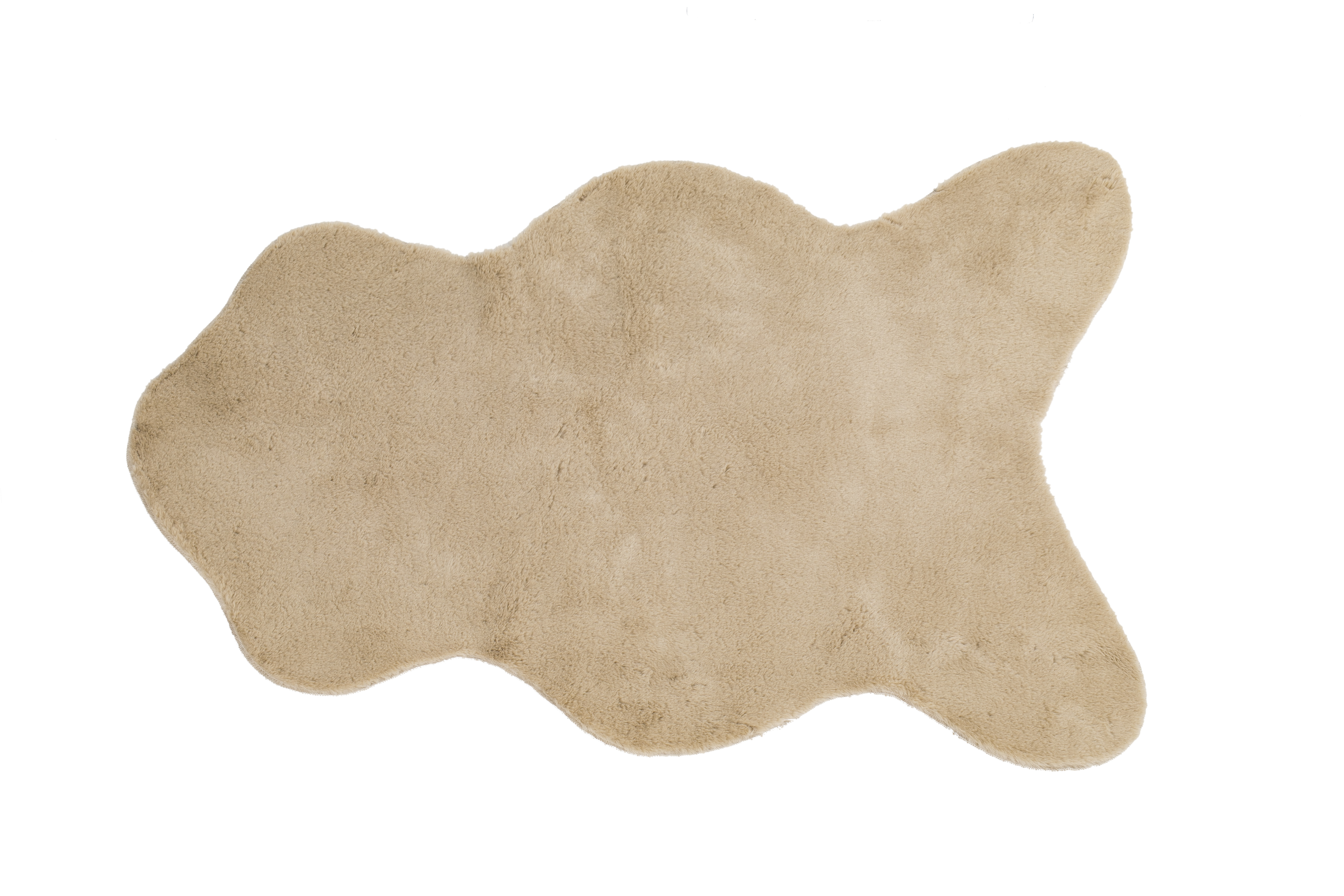 Carpet rabbit fur - 60x90cm, sand