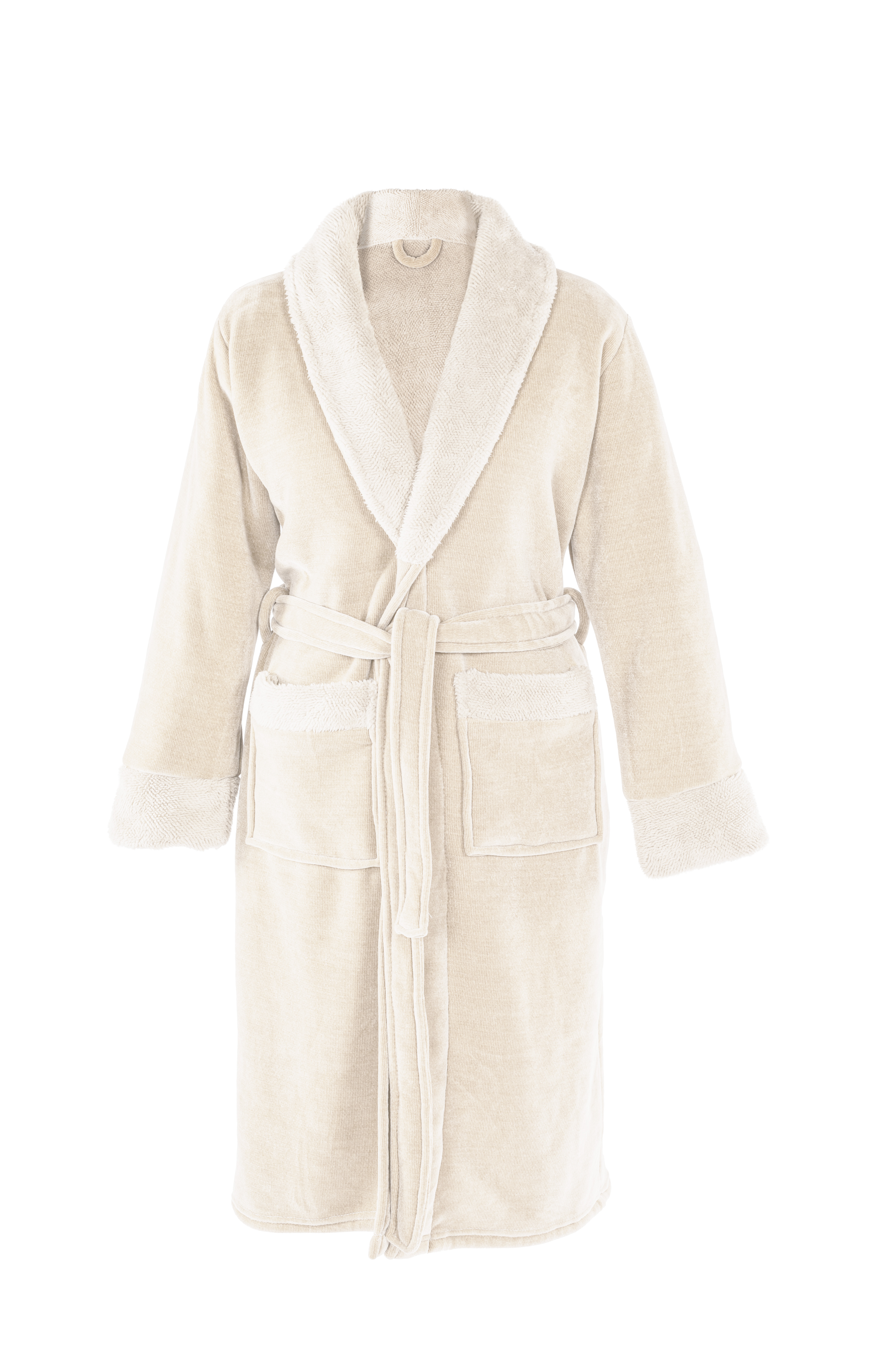 Bathrobe Chenille L120cm L/XL Ivory