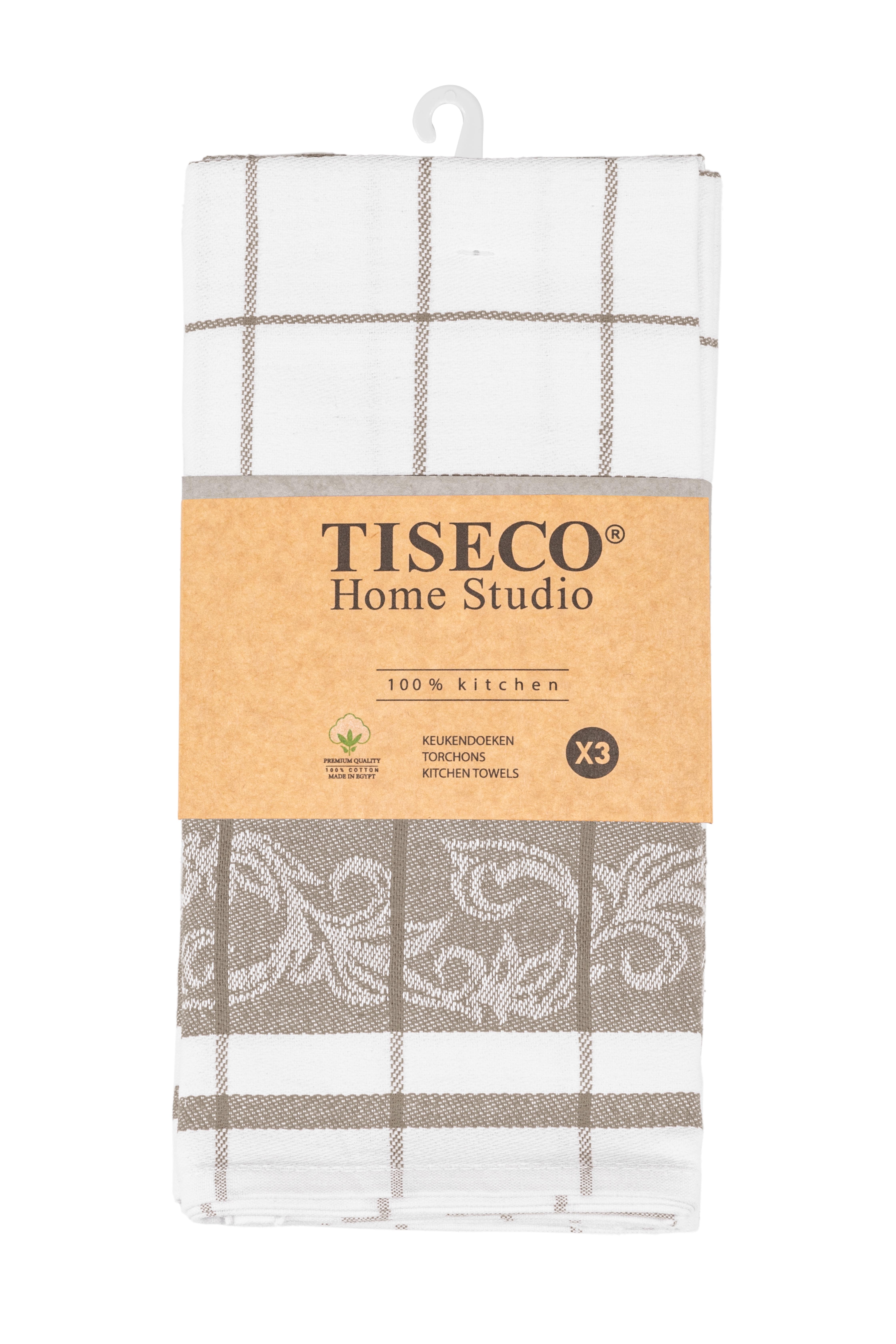 Kitchen towel PHARAO ARABESQUE - SET/3 - 50x70 cm, taupe