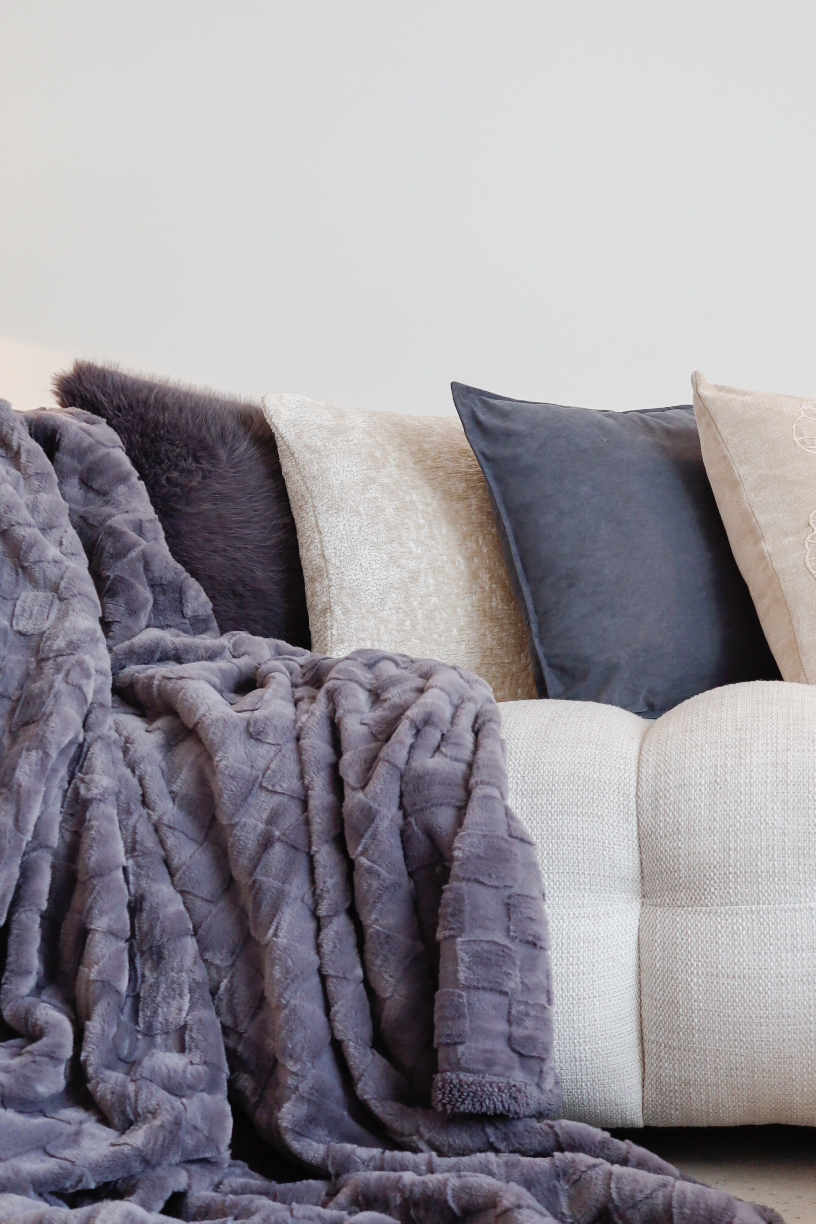 Plaid RAVA 150x200 cm, gris