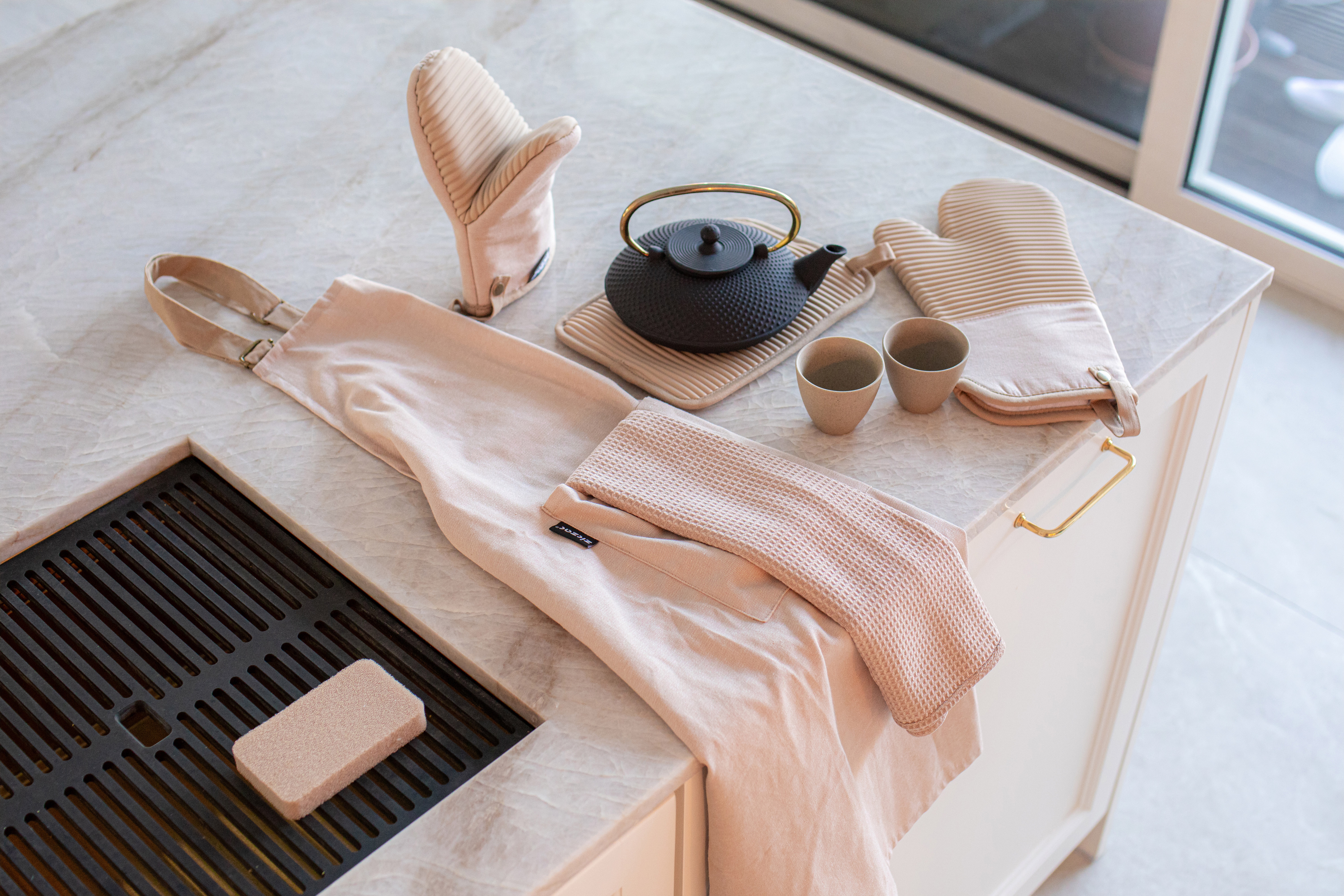 Ovenwant SILO - SET/2 (1L + 1R) - 18x33 cm, zand