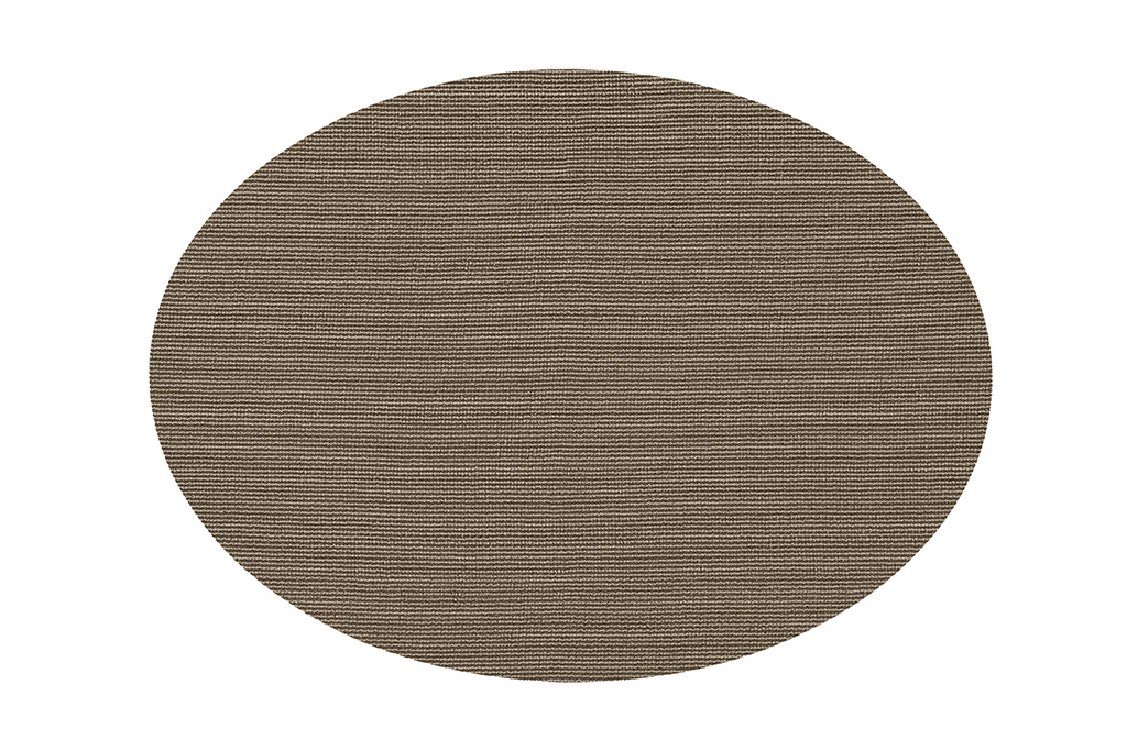 Placemat TIAGO - oval, 33x45cm, taupe