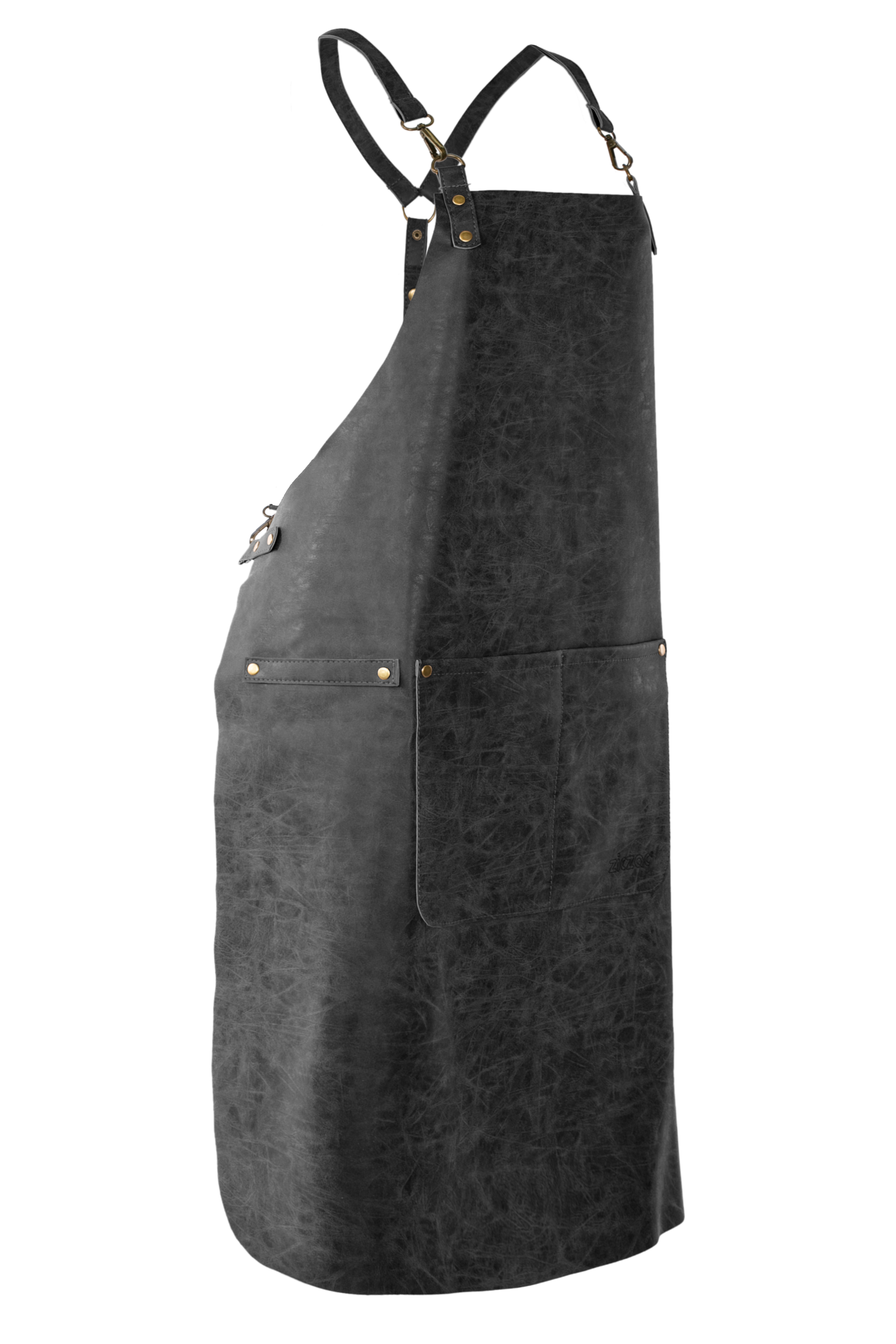 Apron TRUMAN (Sling Back Barber Style), 64x85 cm, black