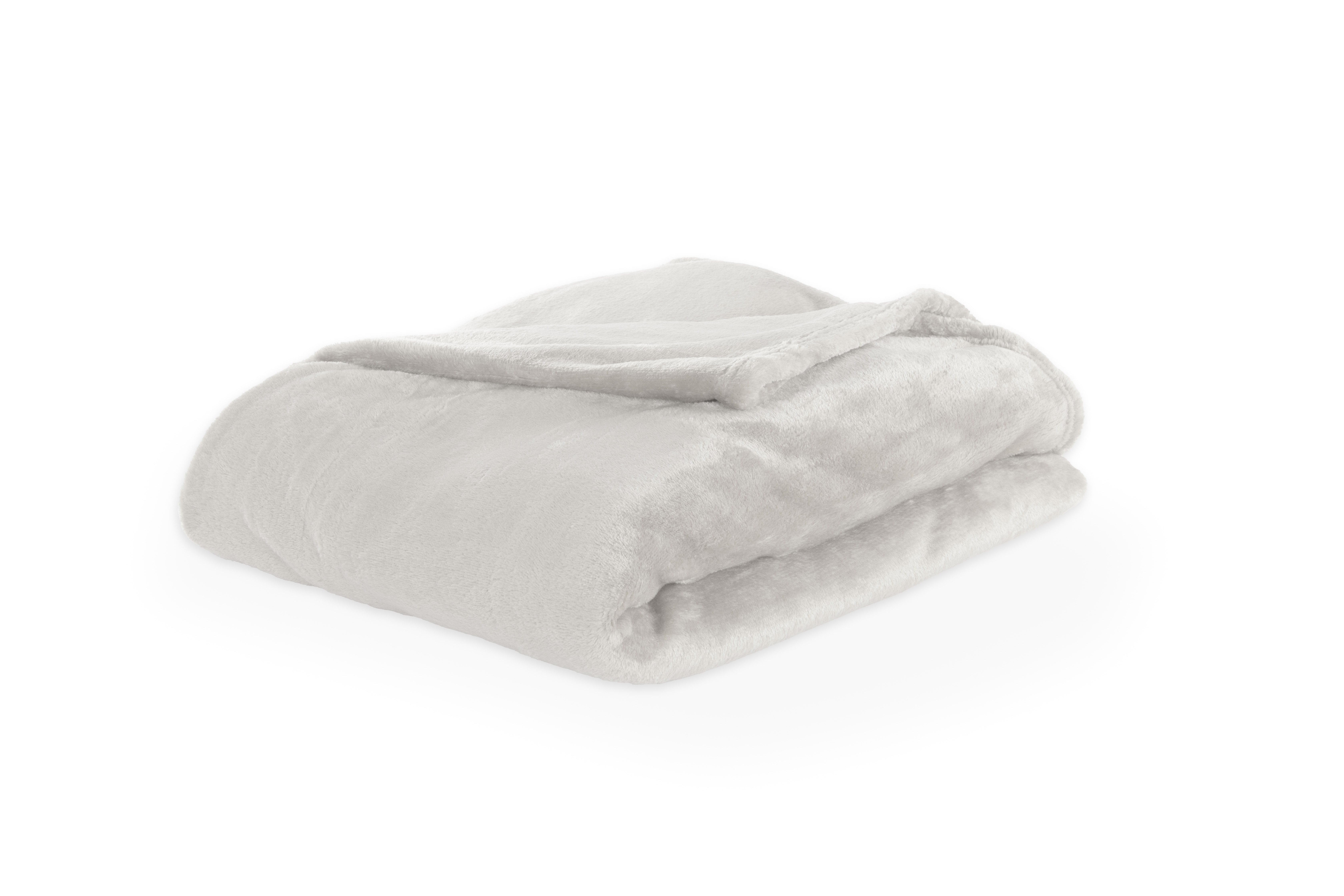 Plaid COSY DELUX - Microflannel - 180x220 cm, silver grey
