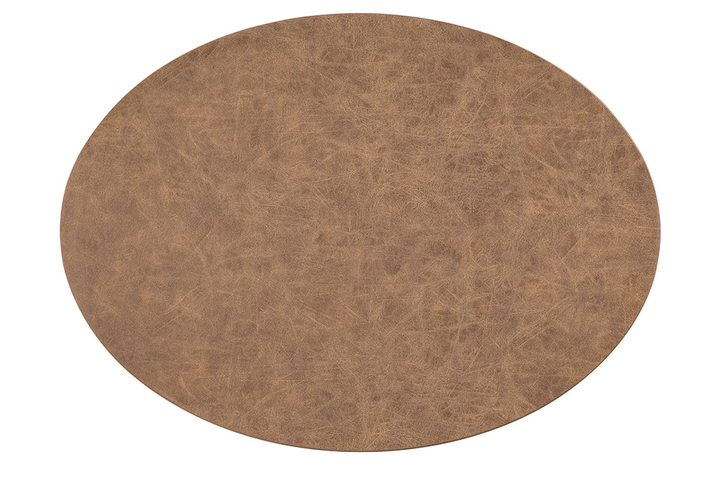 Placemat TRUMAN  oval, 33x45 cm, single layer, walnut