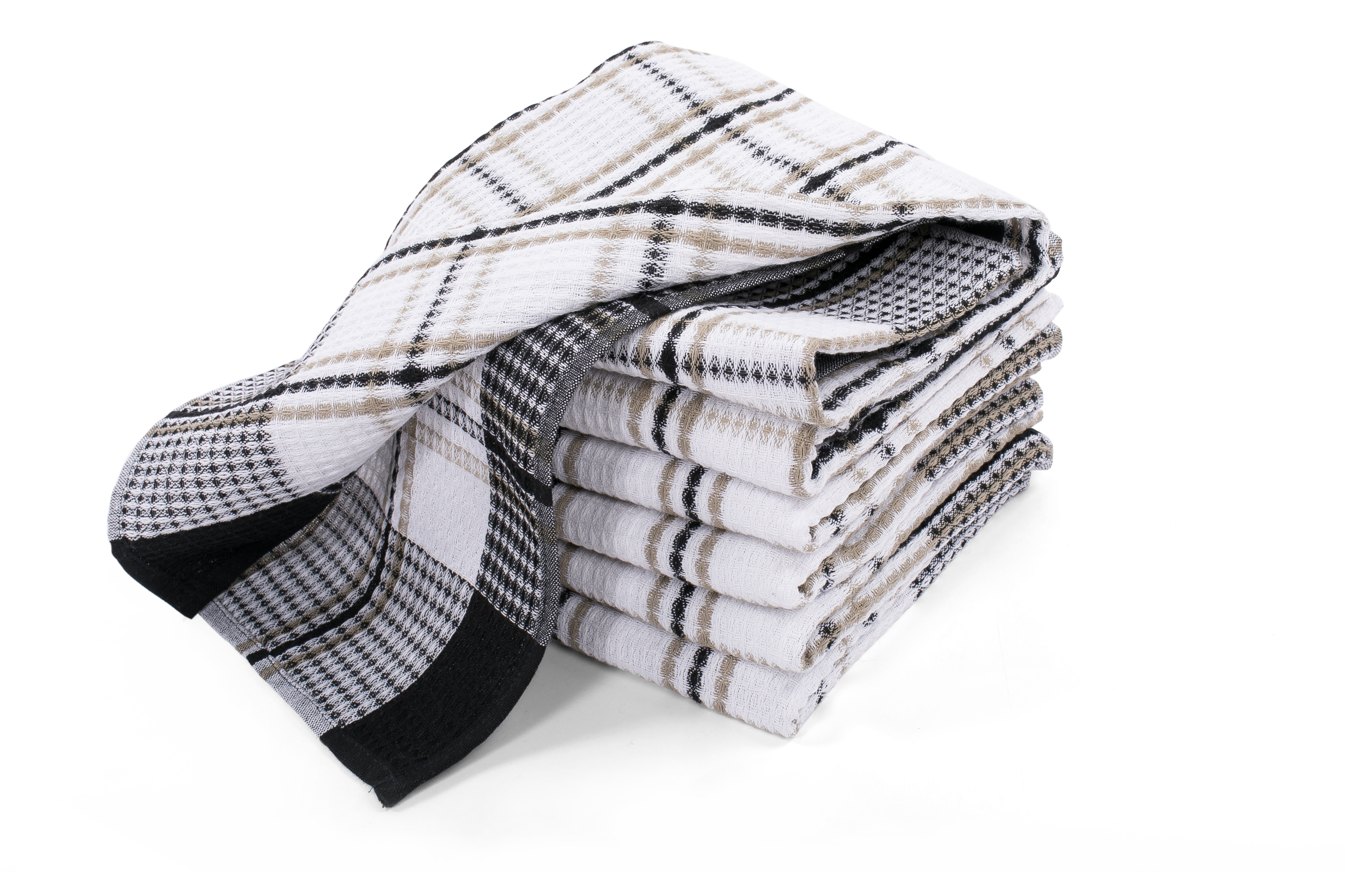 Torchon  HONEY WAFFLE - SET/4 - 50x70 cm, noir