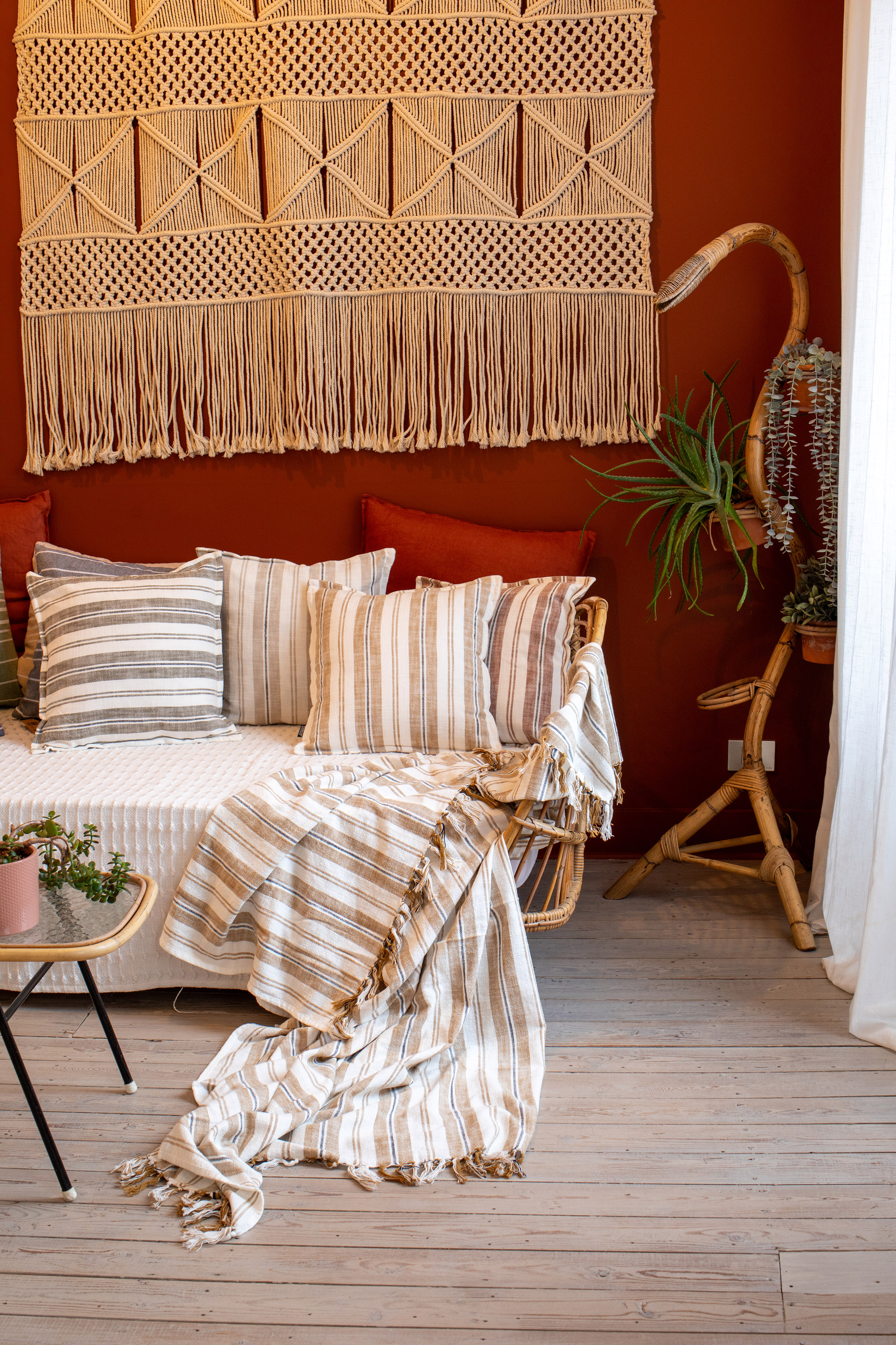 Coussin (garni) INDIRA - 45x45 cm, sable