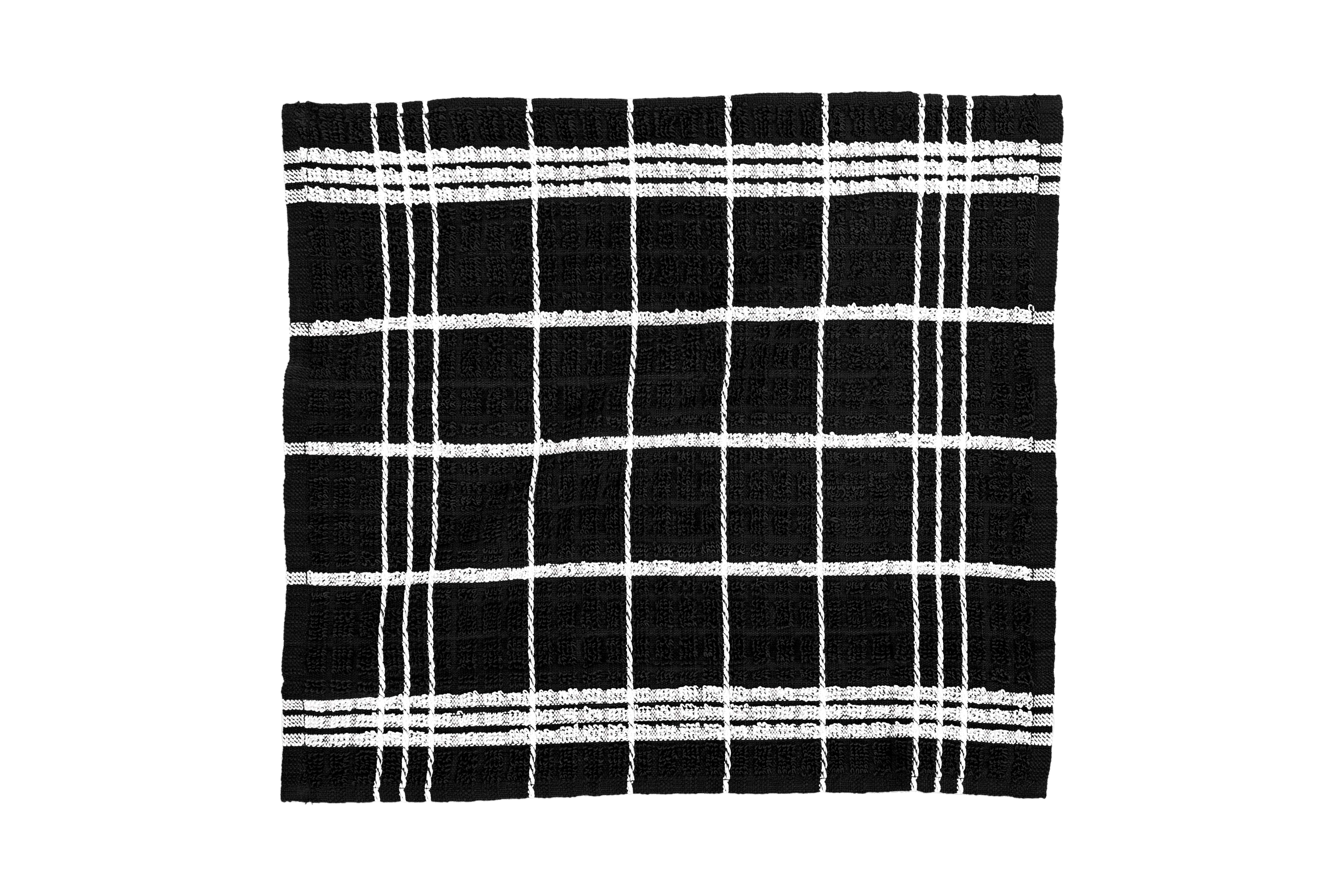 Dishcloth OMAN - SET/6 - 32x35 cm, black
