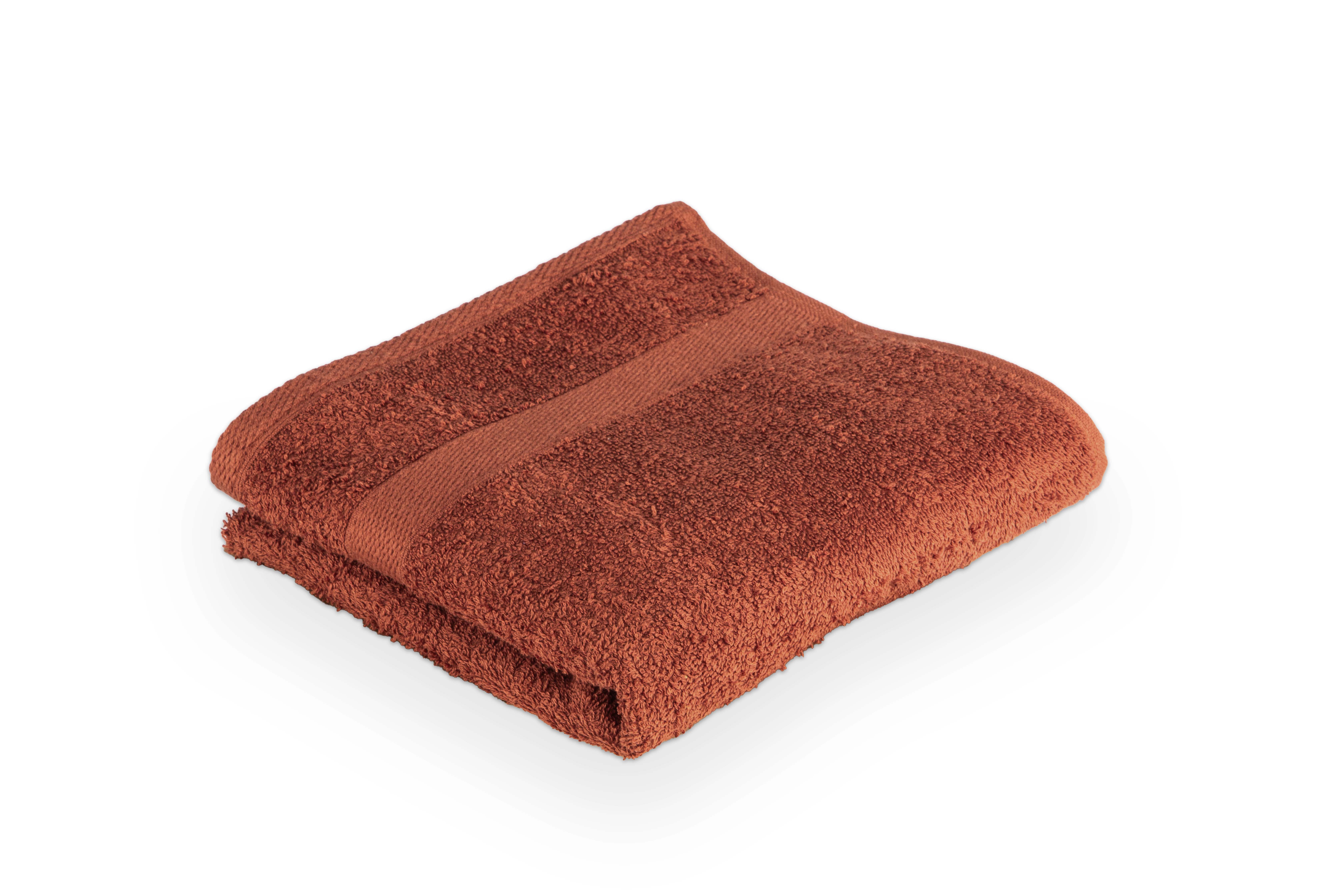 Bath towel 50x100cm, terra