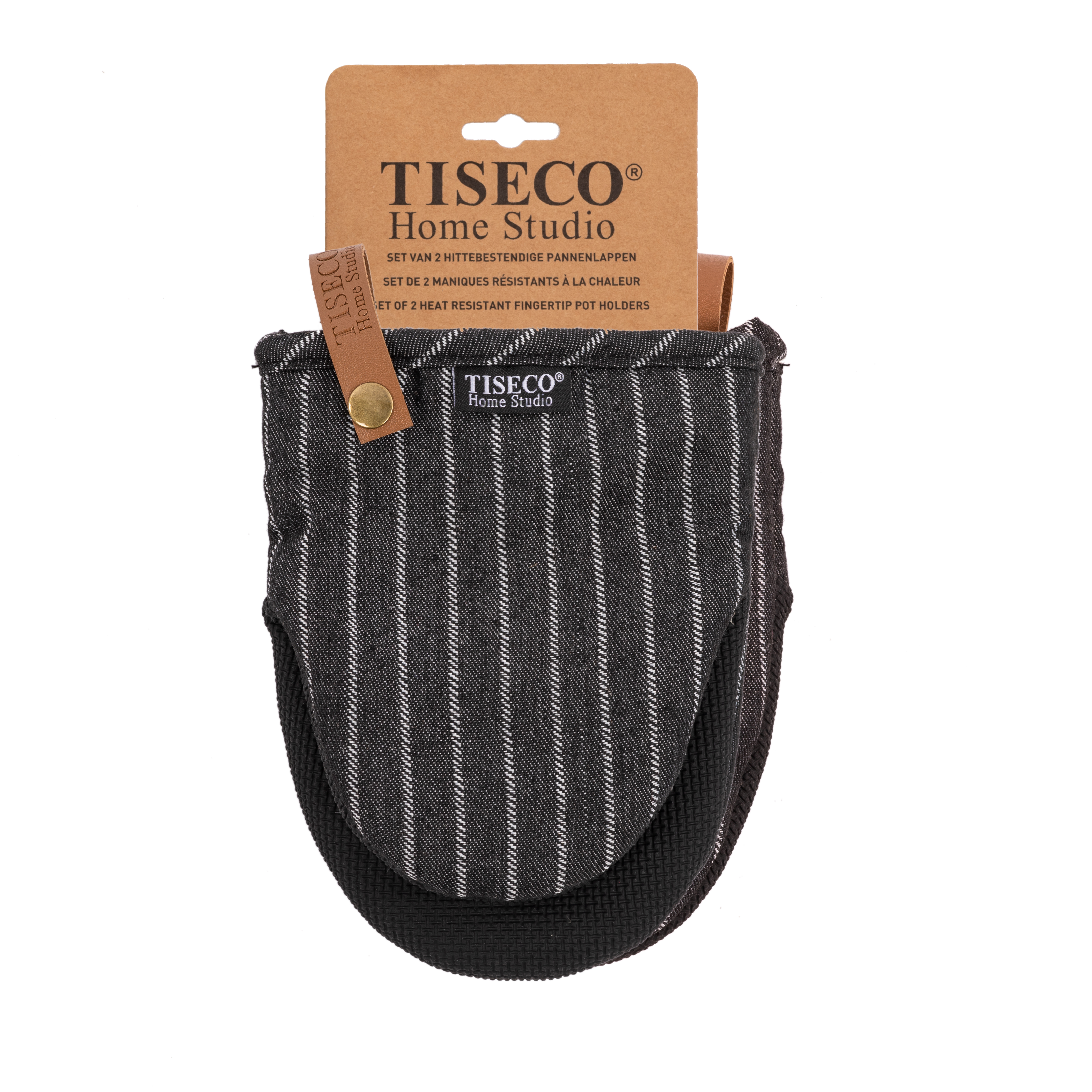 Gripper SHERLOCK Stripe - SET/2 - 14x18 cm, zwart